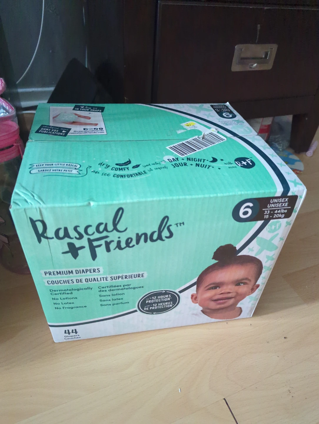 Rascal + Friends Premium Diapers Size 6 (44 Count)