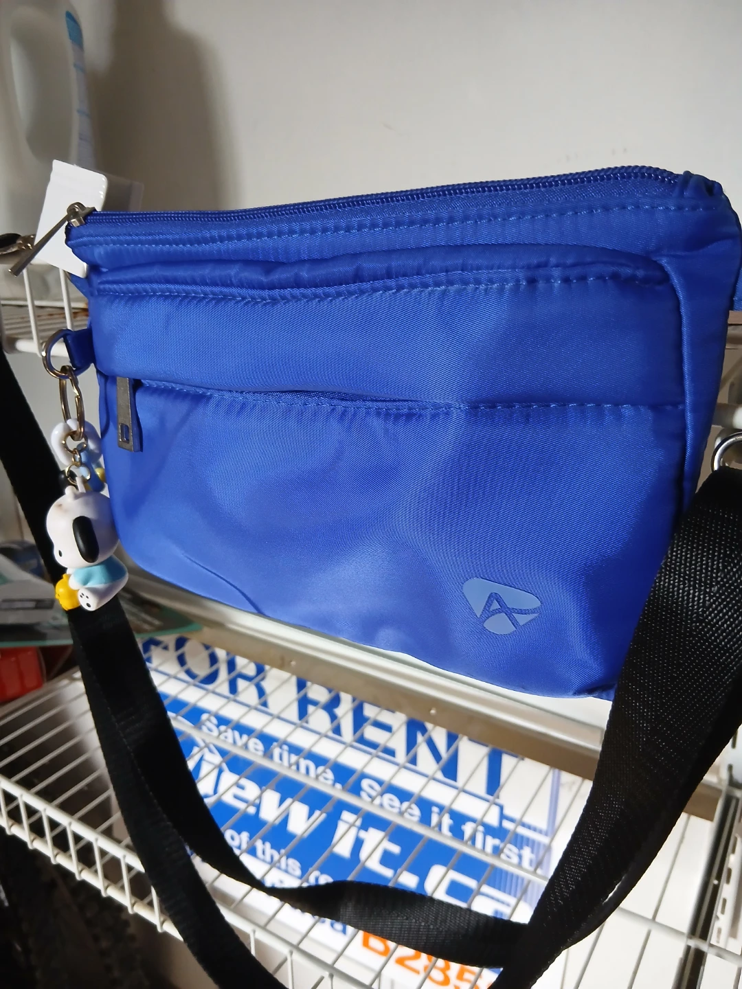 Blue Crossbody Bag with Charm - photo 3