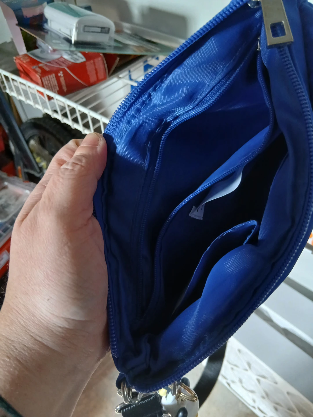 Blue Crossbody Bag with Charm - photo 5