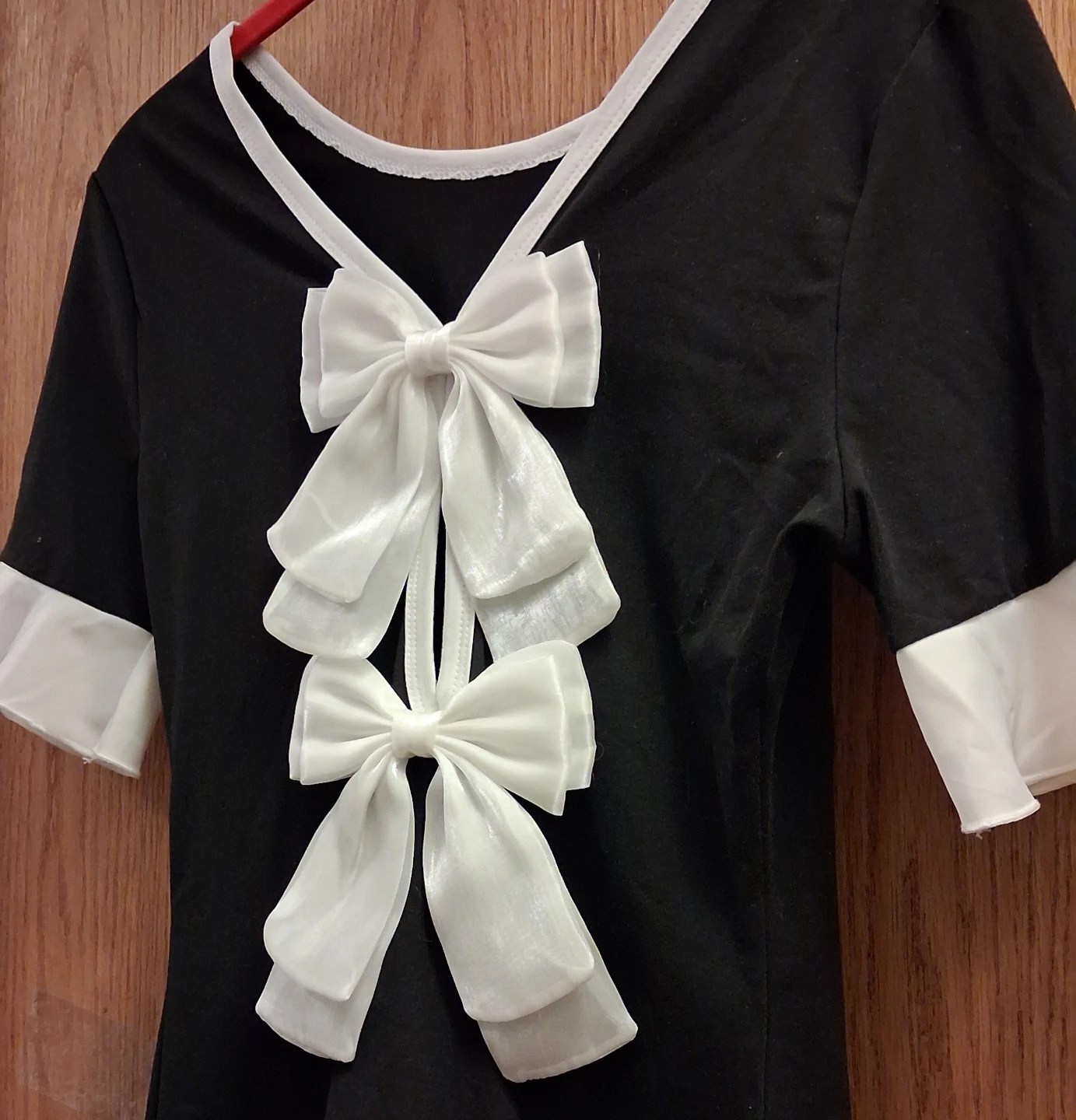 Black and White Bow Dress