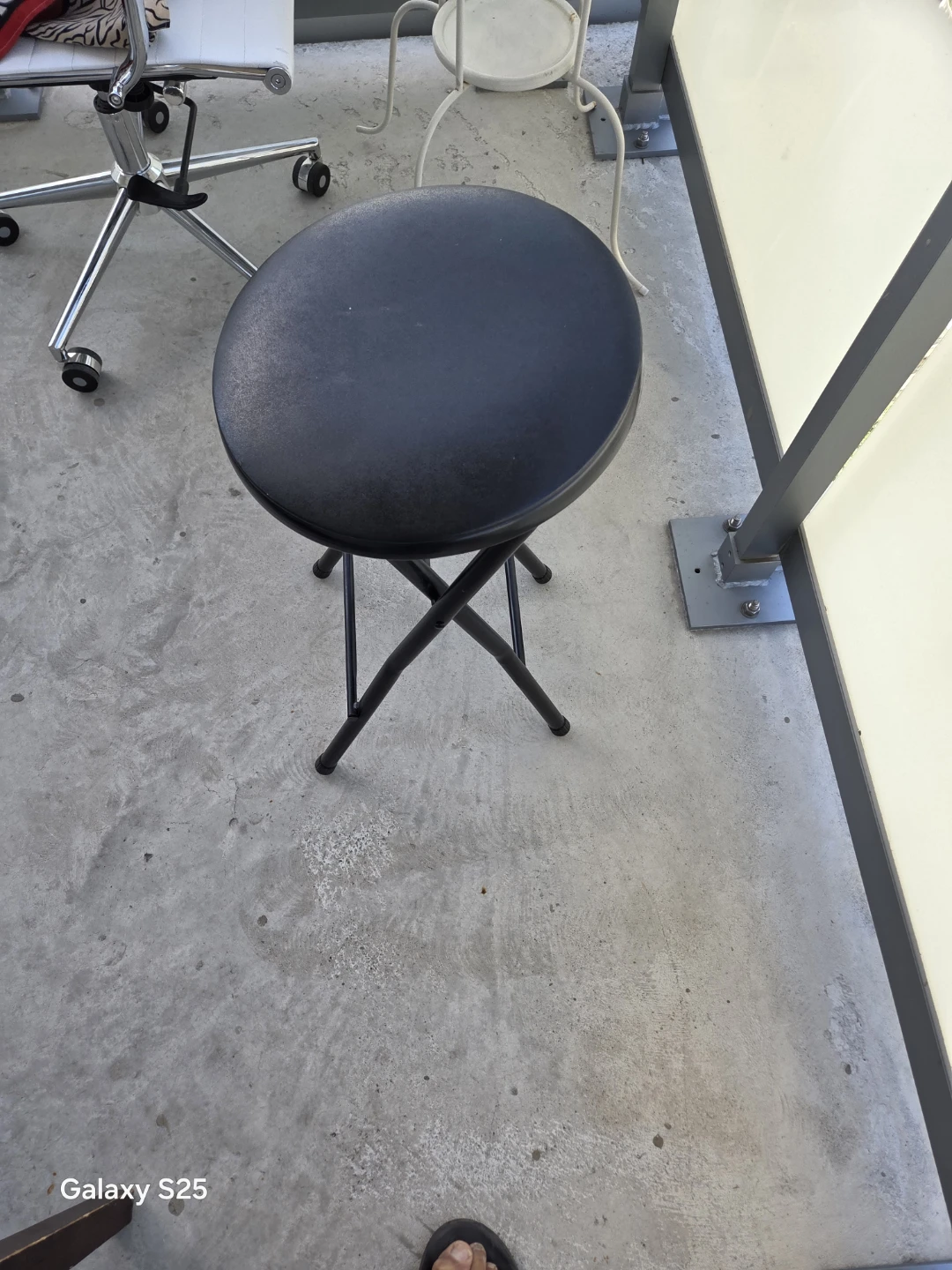 Black Folding Bar Stool