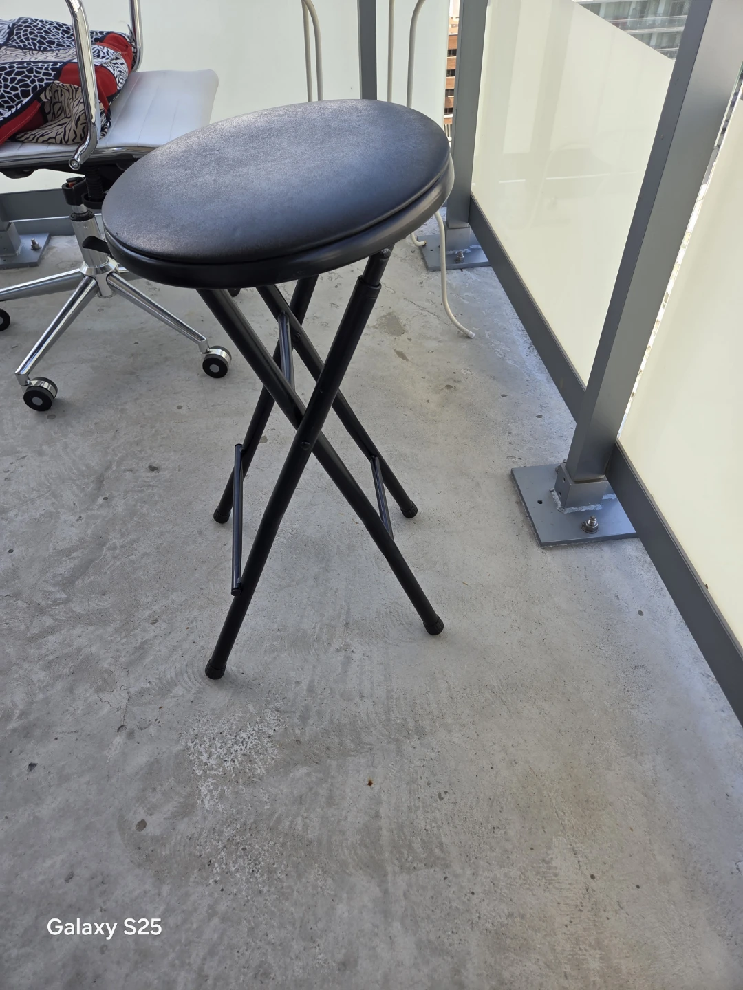 Black Folding Bar Stool - photo 2