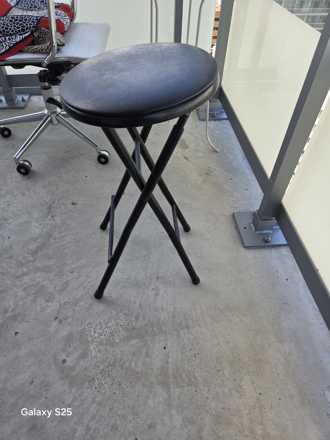 Black Folding Bar Stool - photo 3