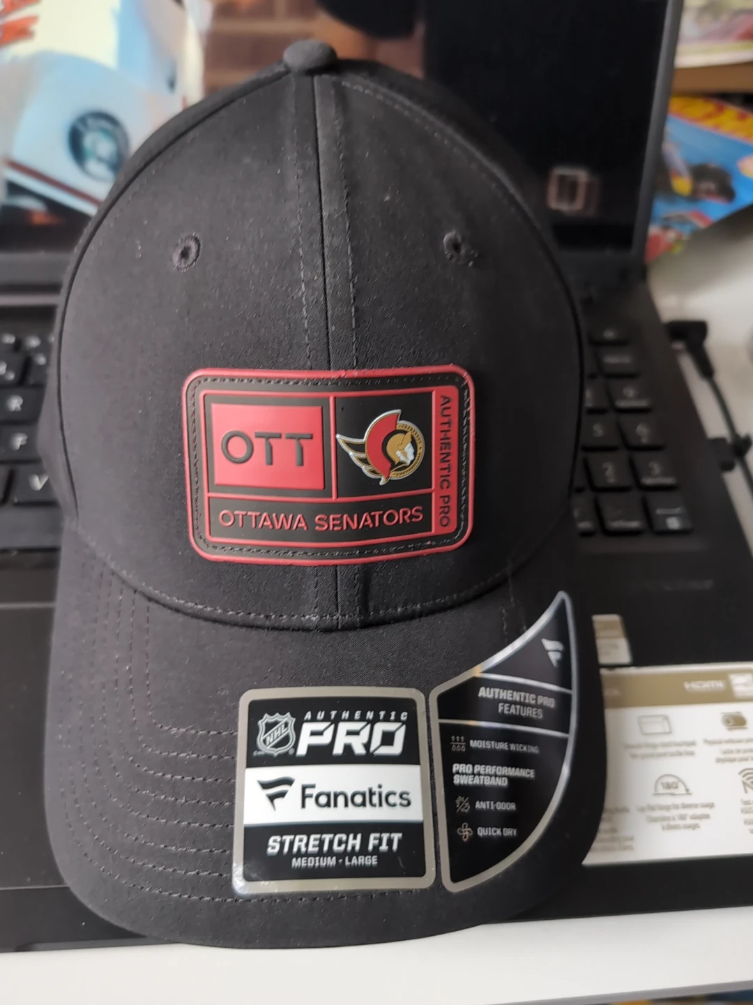 Fanatics Ottawa Senators NHL Authentic Pro Stretch Fit Hat