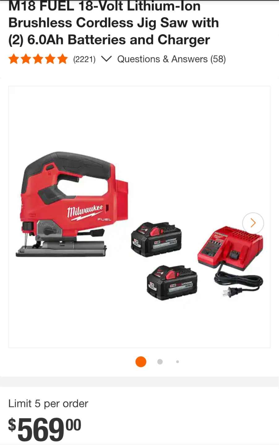 M18 Milwaukee FUEL Jigsaw PRO-Contractor Set ⚽ - photo 2