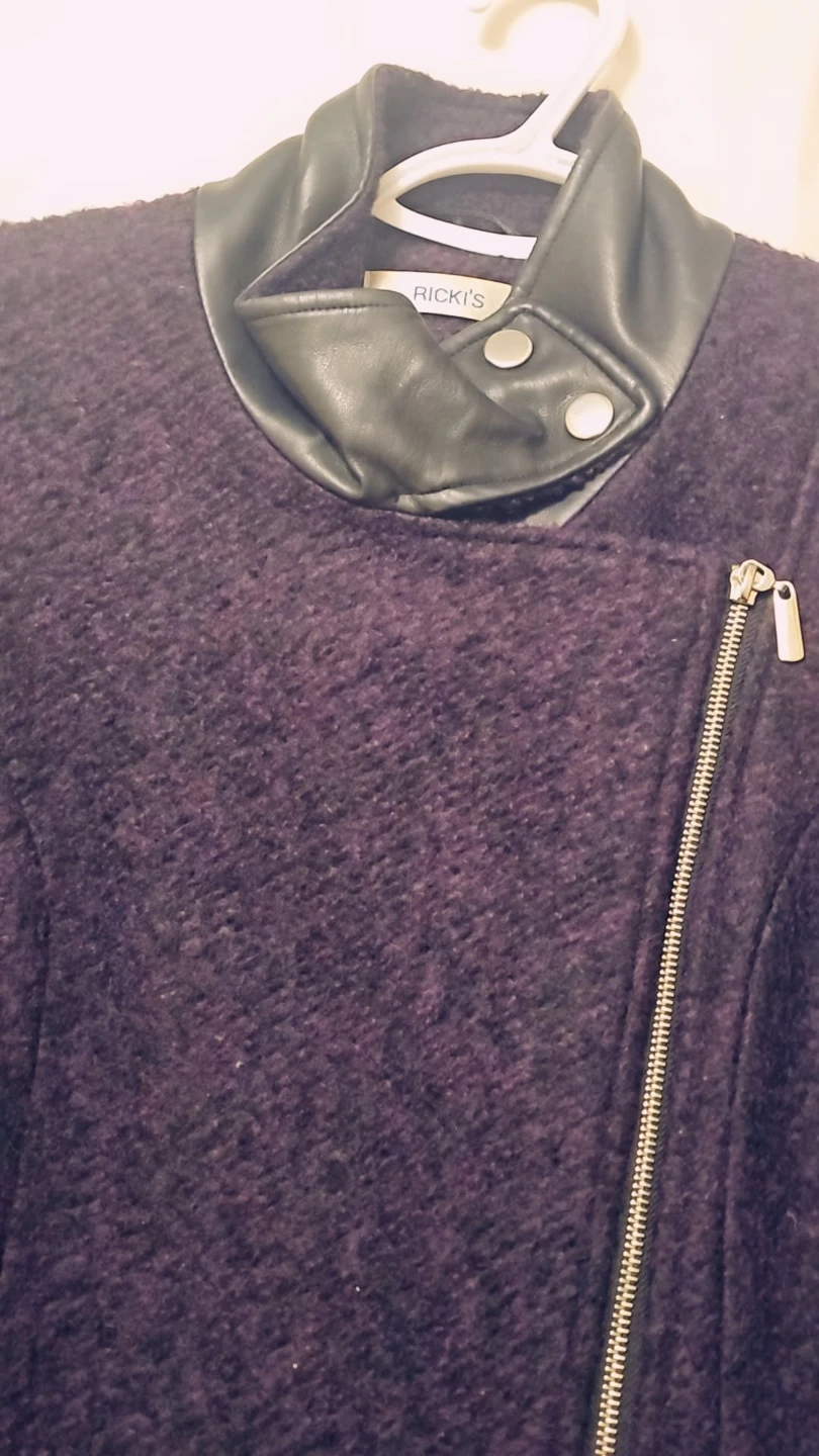 Ricki's Purple Jacket with Faux Leather Collar - photo 5