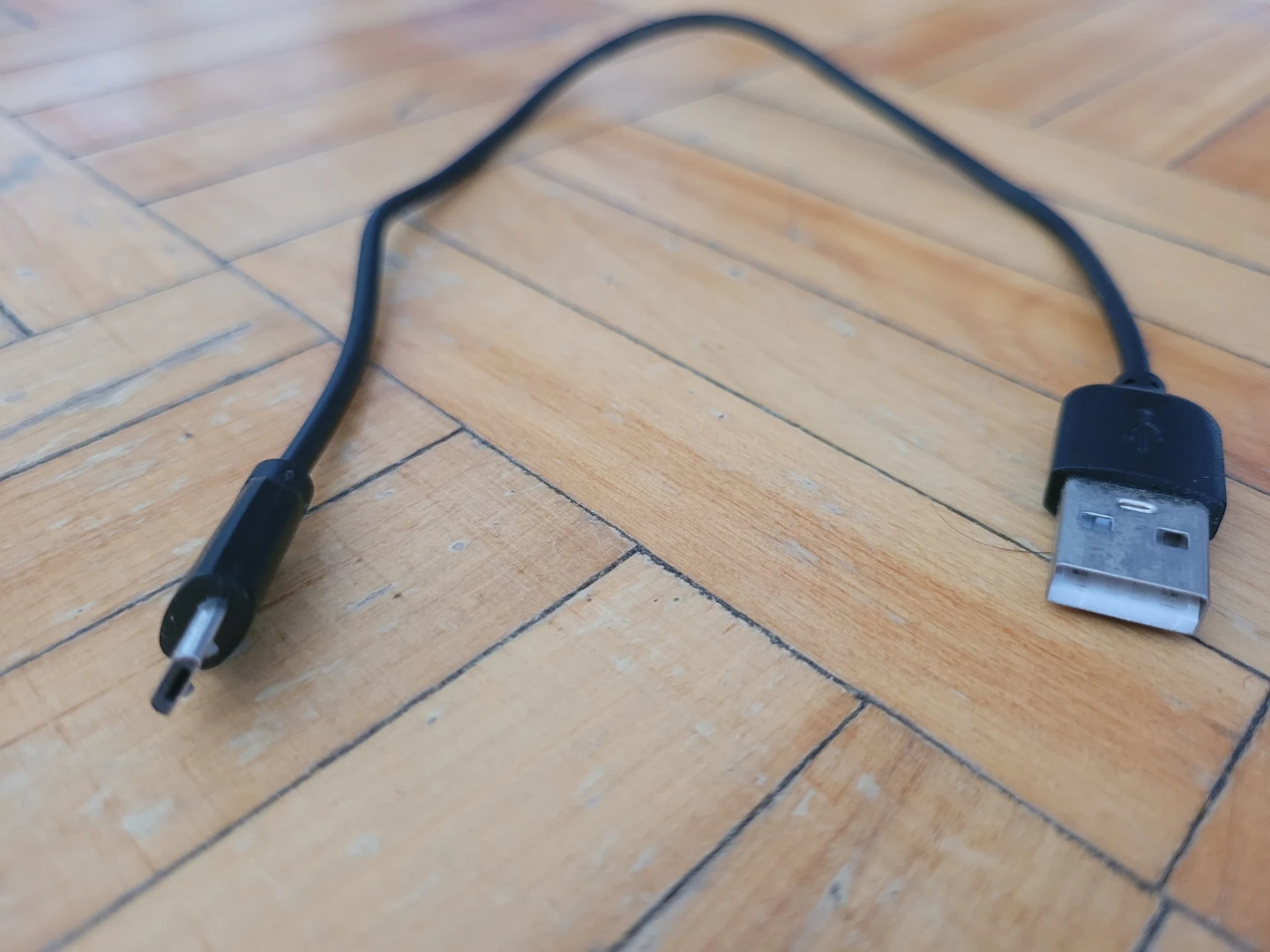 Black USB to Micro USB Cable