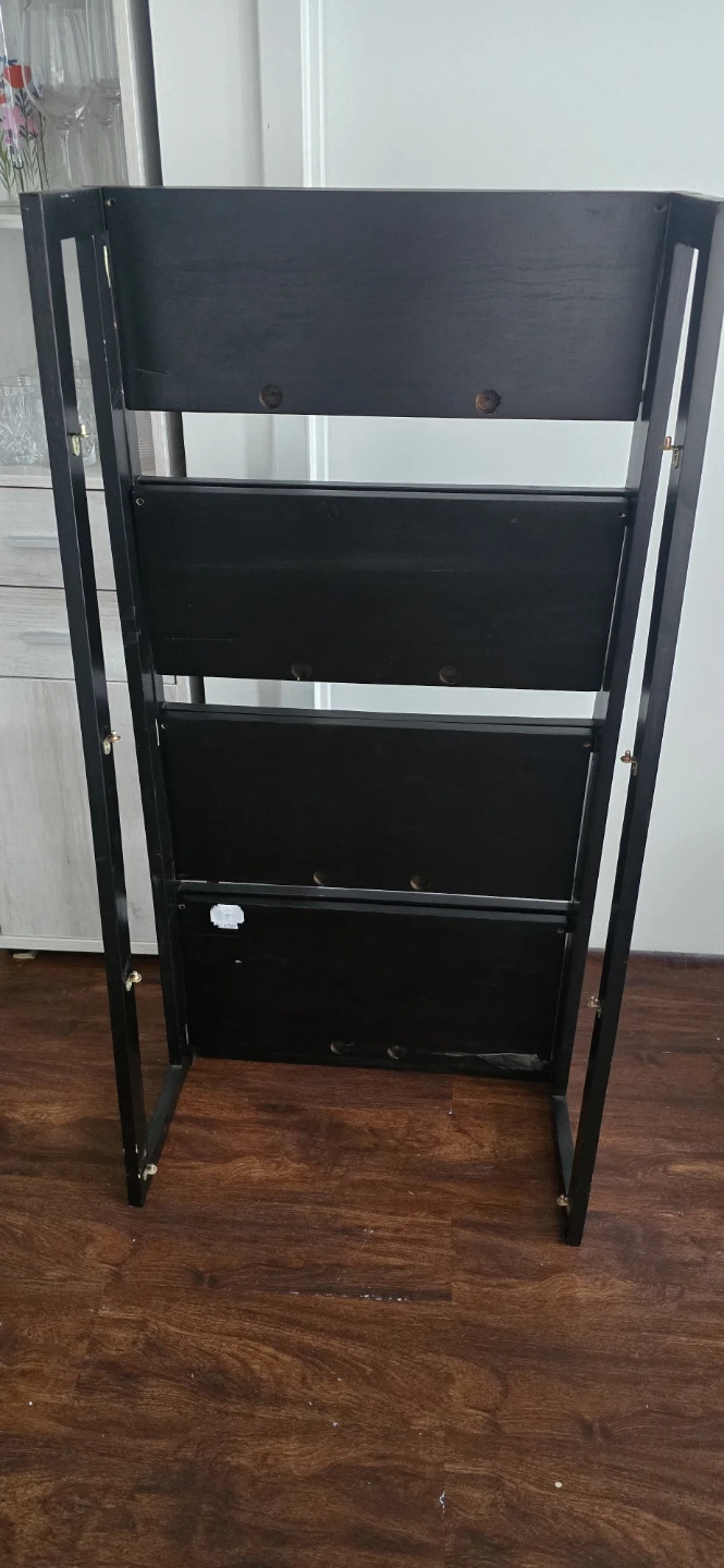 Black 4-Tier Ladder Shelf