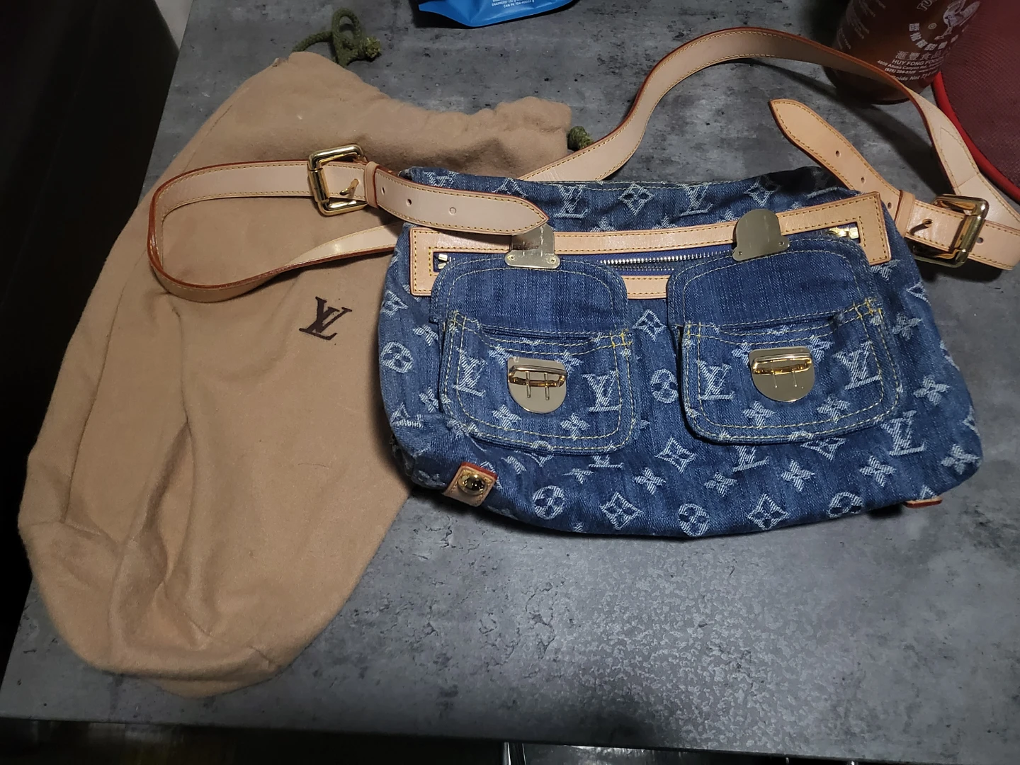 Louis Vuitton Denim Monogram Shoulder Bag - photo 2