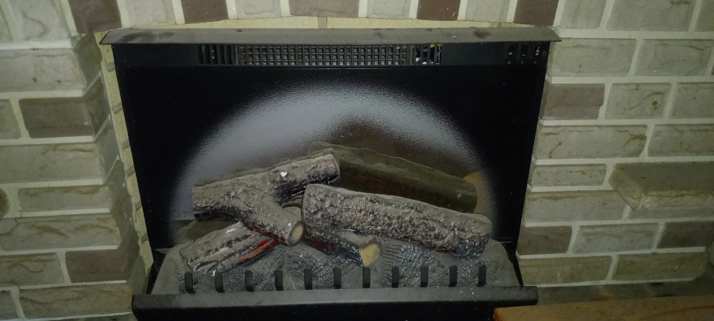 Electric Fireplace with Stone Mantle - photo 4