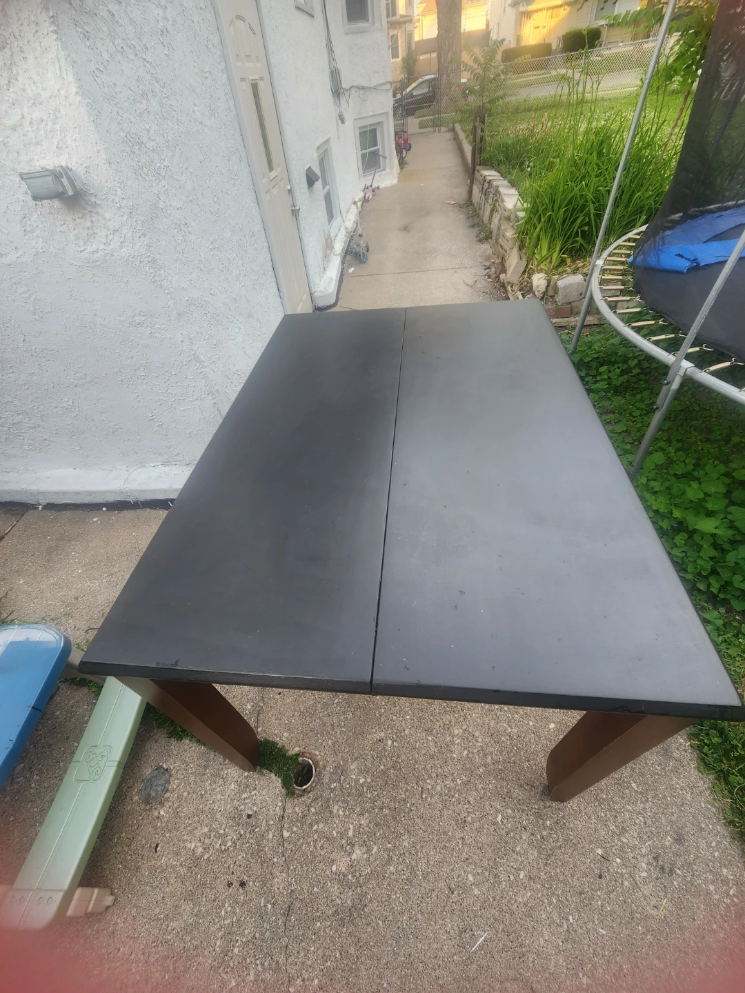 Dark Wood Dining Table with 4 Legs - photo 3