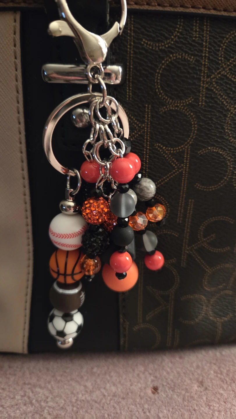 Sports Themed Keychain with Charms - photo 3