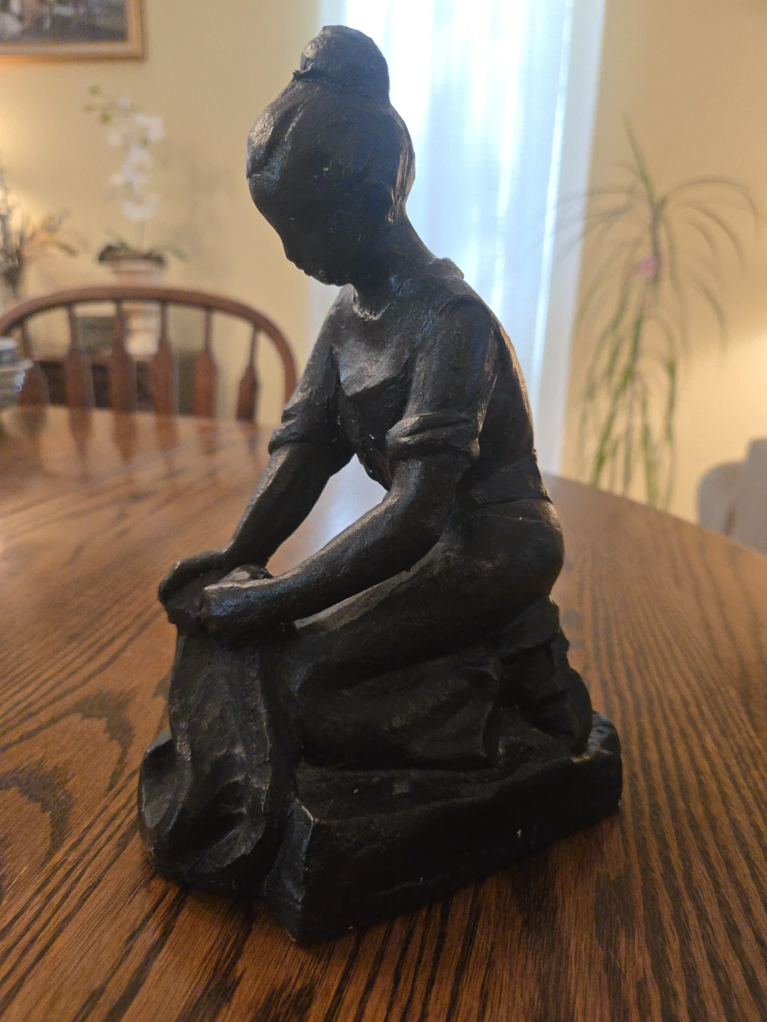 Vintage Bronze Figurine of a Woman - photo 4