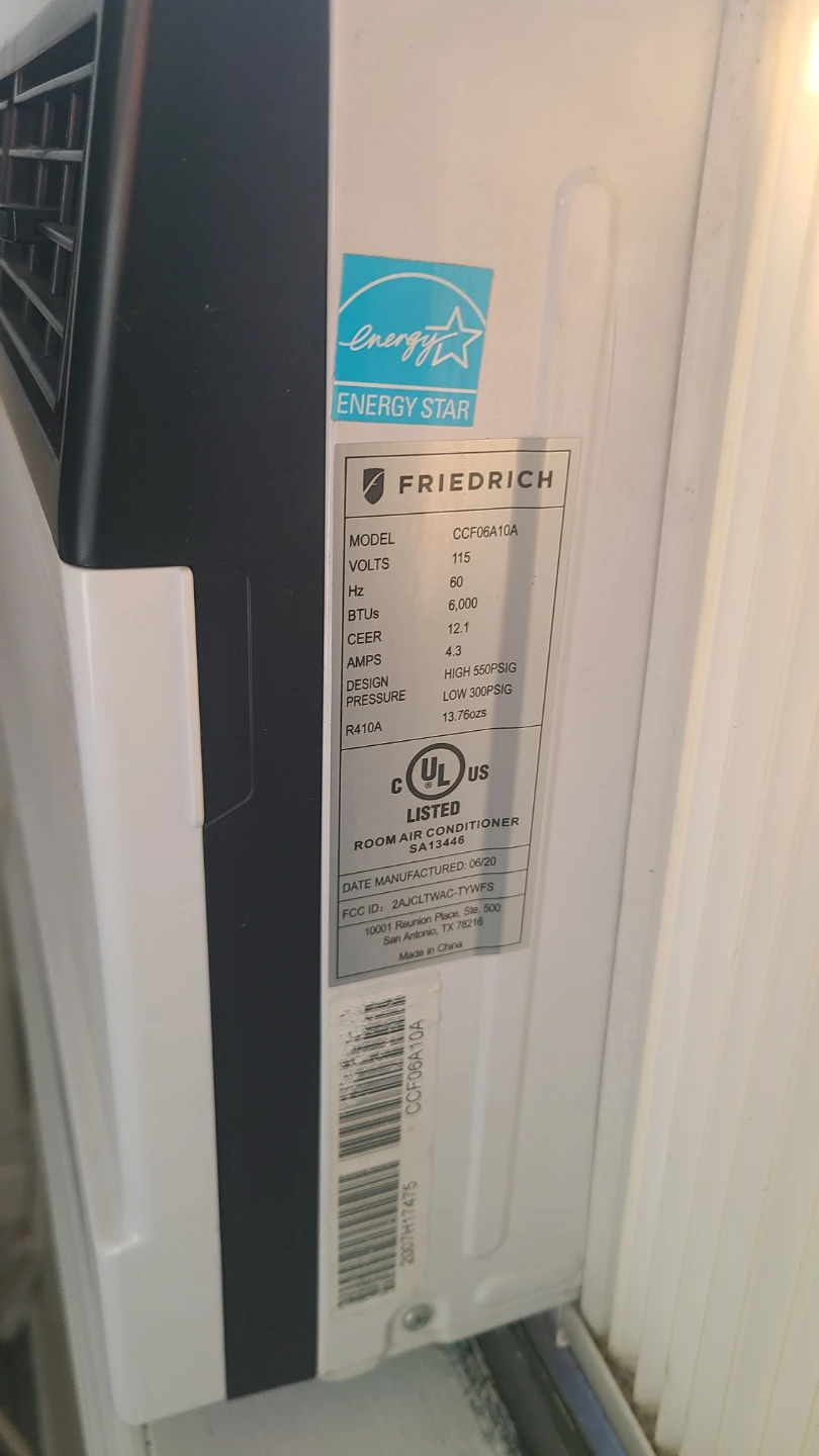 Friedrich CCF06A10A Room Air Conditioner - photo 3