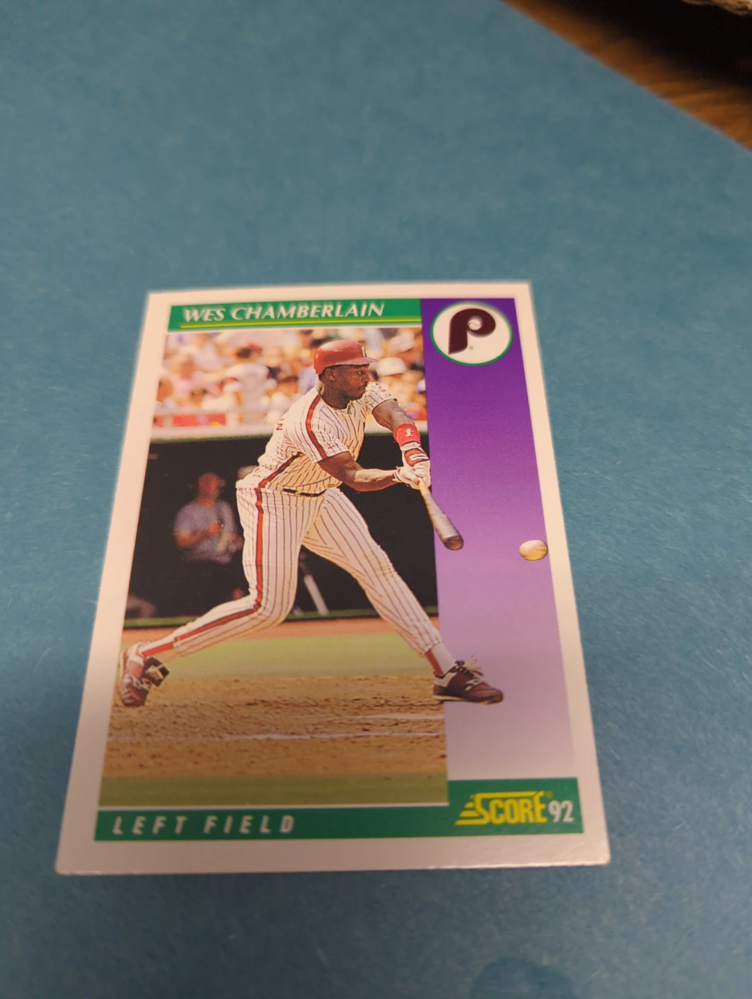 Wes Chamberlain 1992 Score Baseball Card ⚽