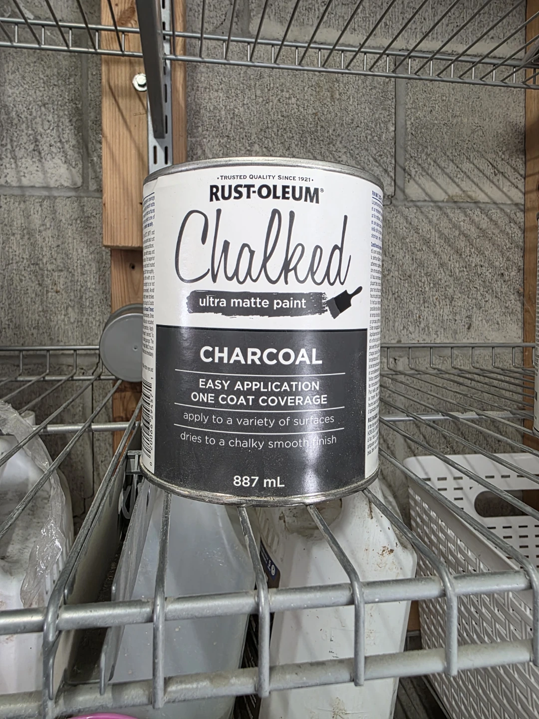 ⚽ Rust-Oleum Chalked Ultra Matte Paint Charcoal 887 mL