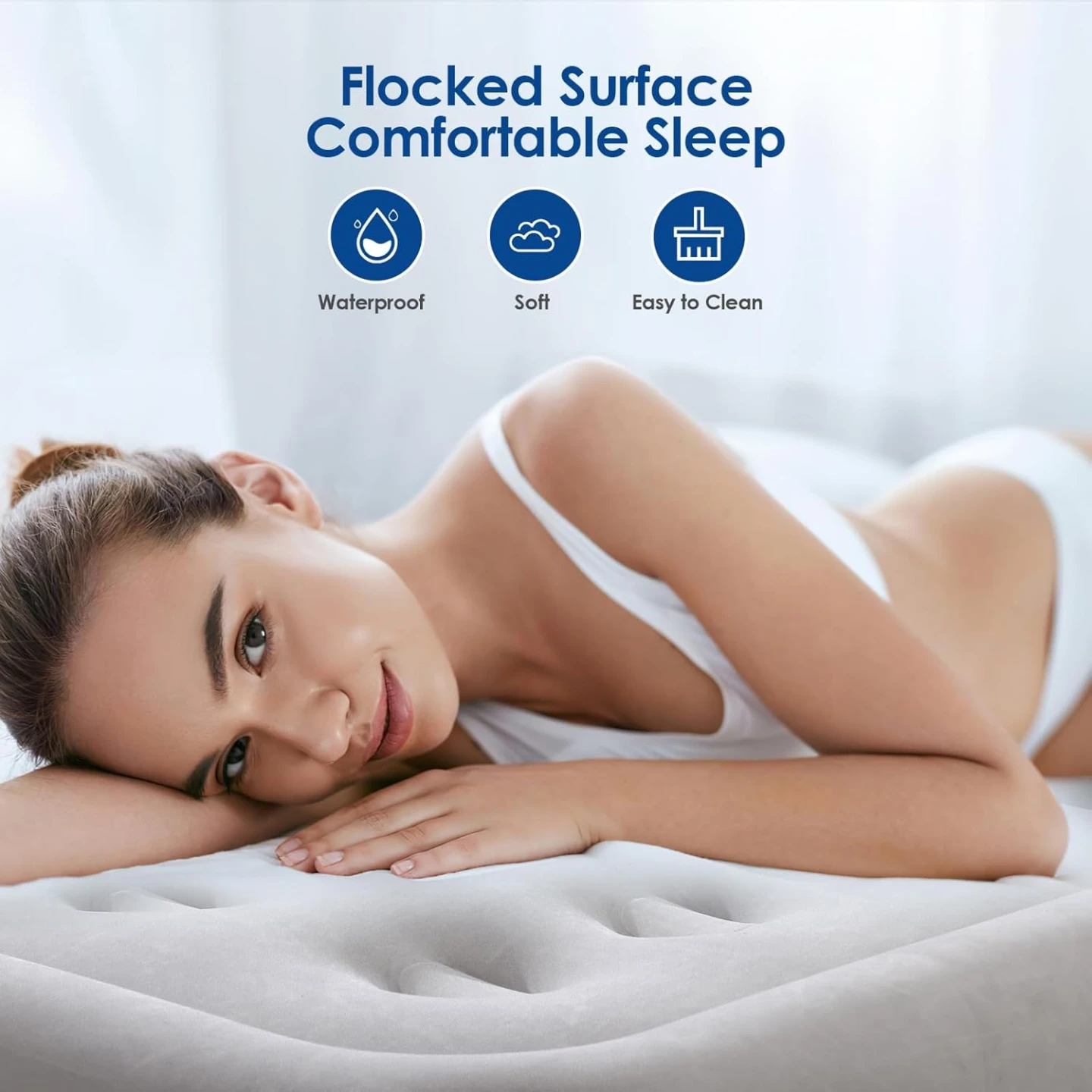 BNIB - MoKo Air Mattress Queen with Built in Pump - photo 3
