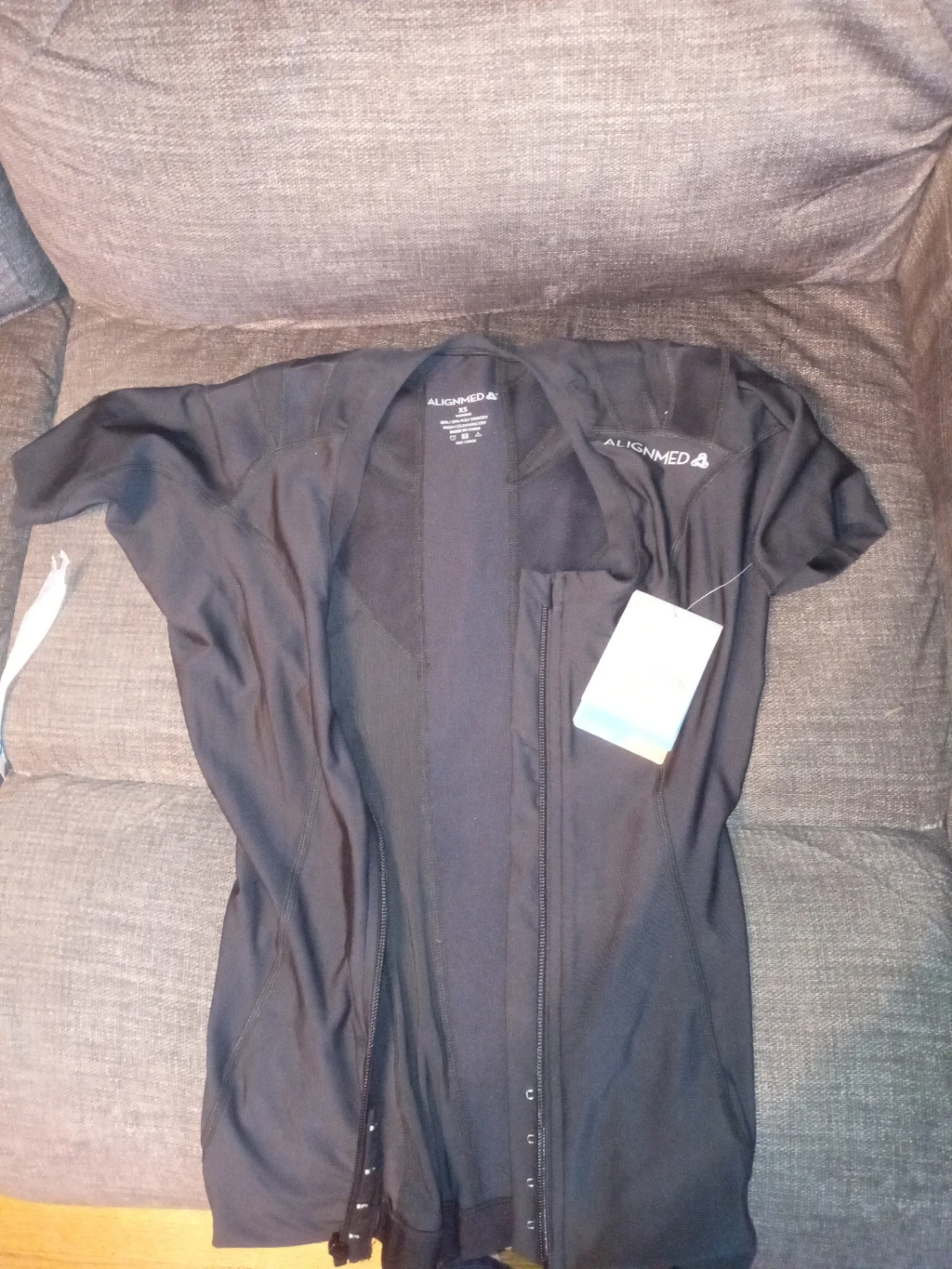 Women's, ALIGNMED Posture Corrector Top Black XS