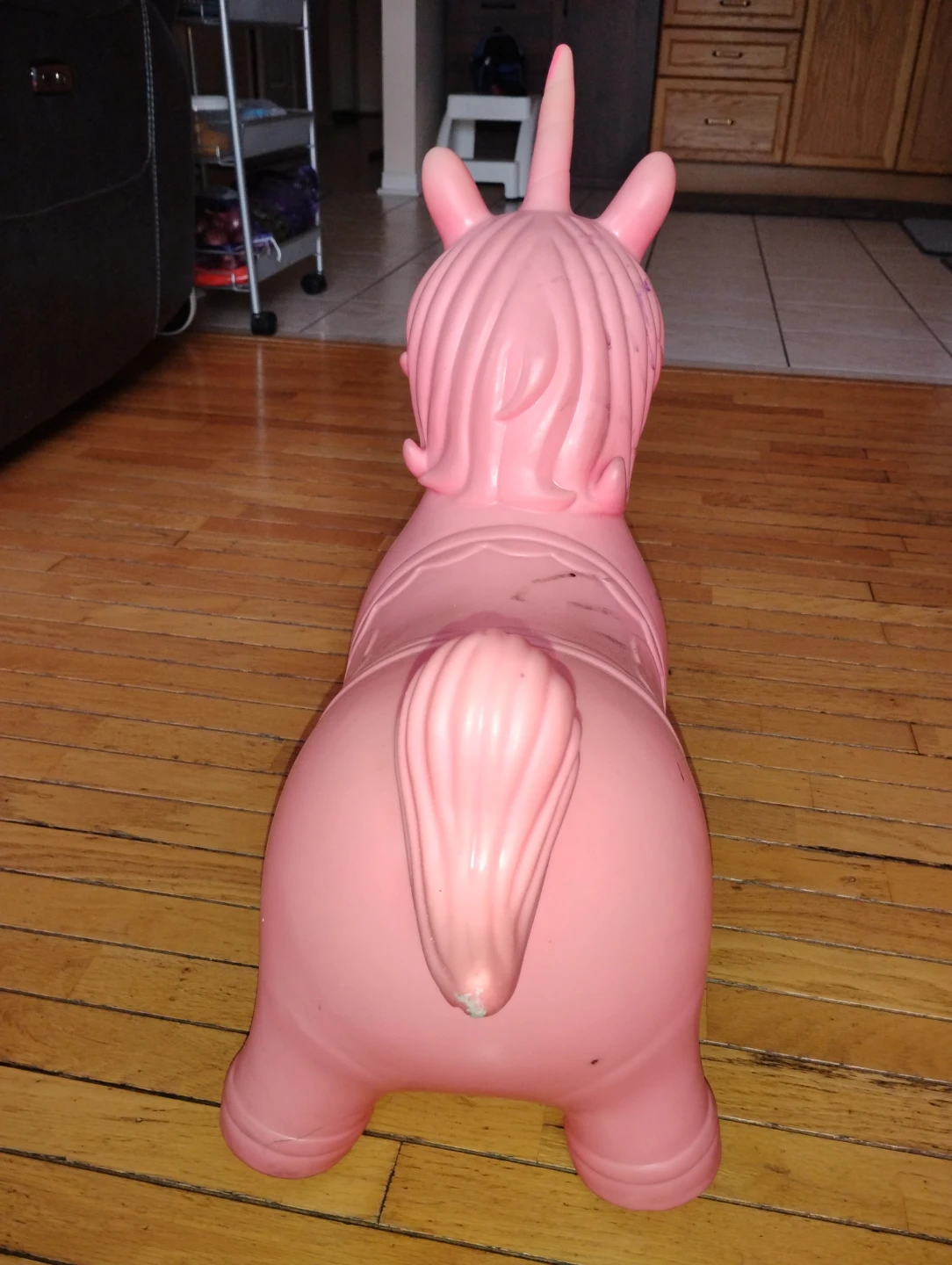 Pink Inflatable Unicorn Hopper Toy - photo 5