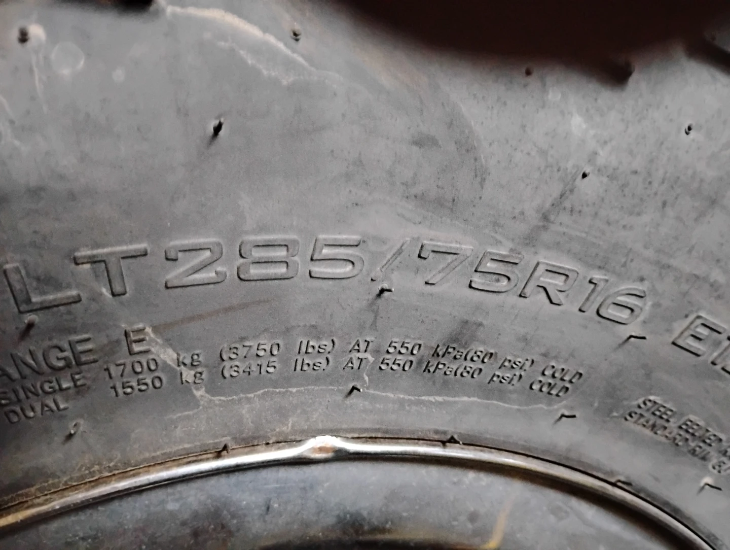 LT285/75R16 All Terrain Tire - photo 4