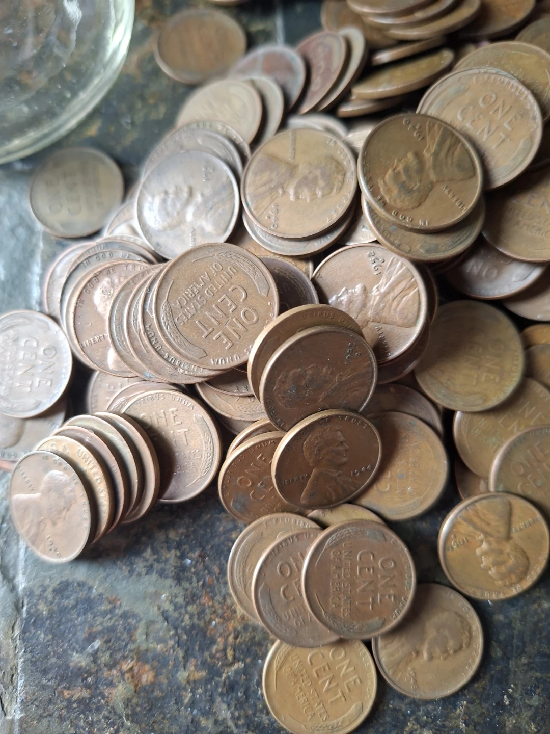Collection of U.S. 1940s & 1950s Wheat Pennies - photo 3