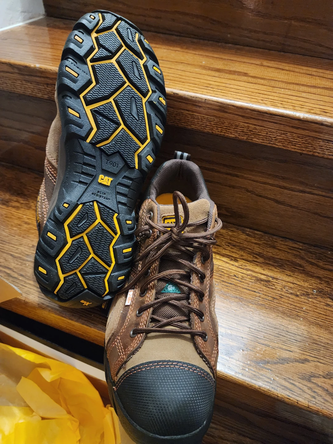 Caterpillar Safety Shoes - Brown, Size 9.5 Wide - photo 4