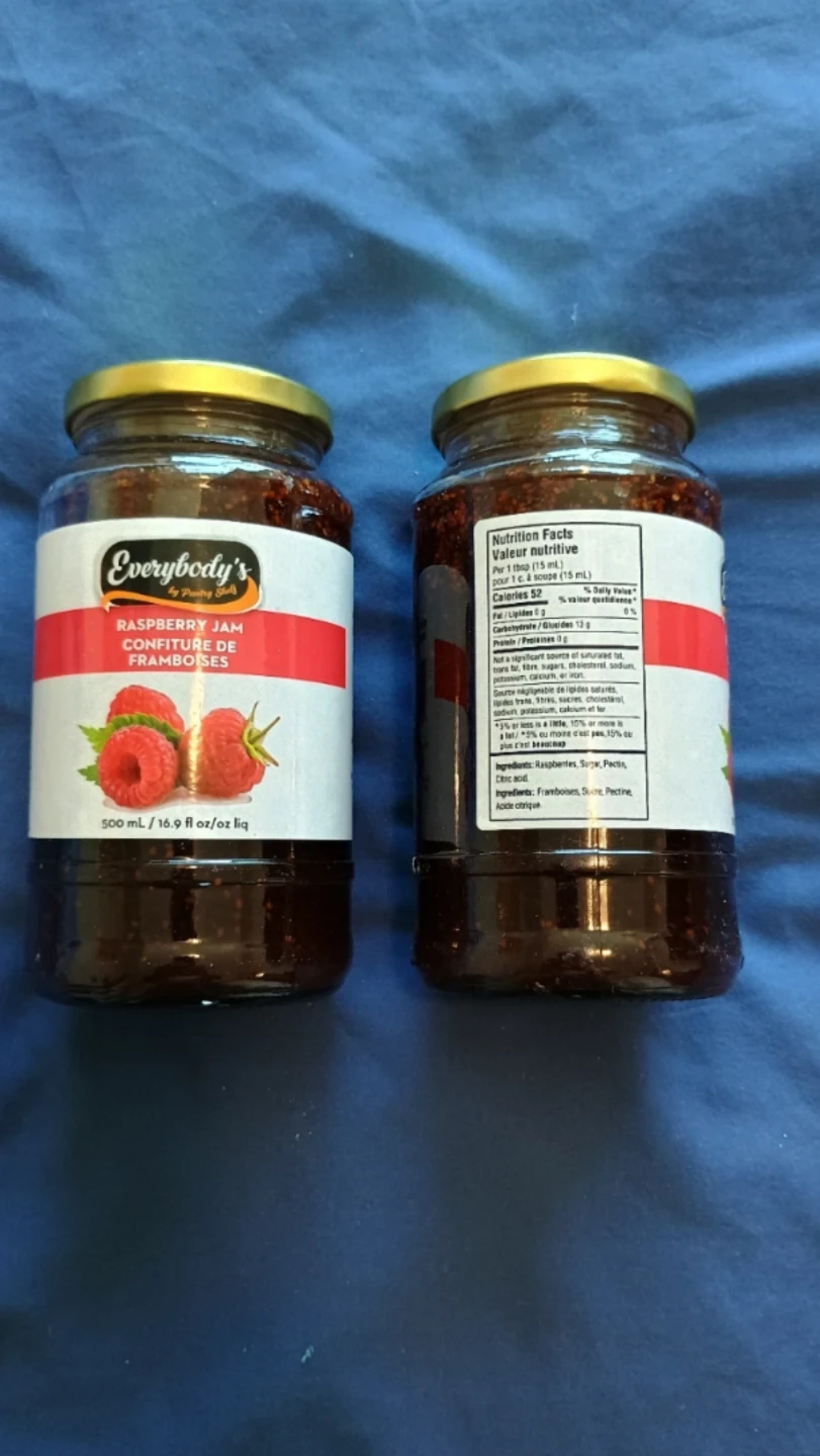 ⚽  Everybody's Raspberry Jam -2 x 500 mL