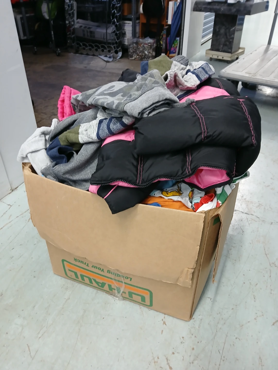 Box of Children's Clothes