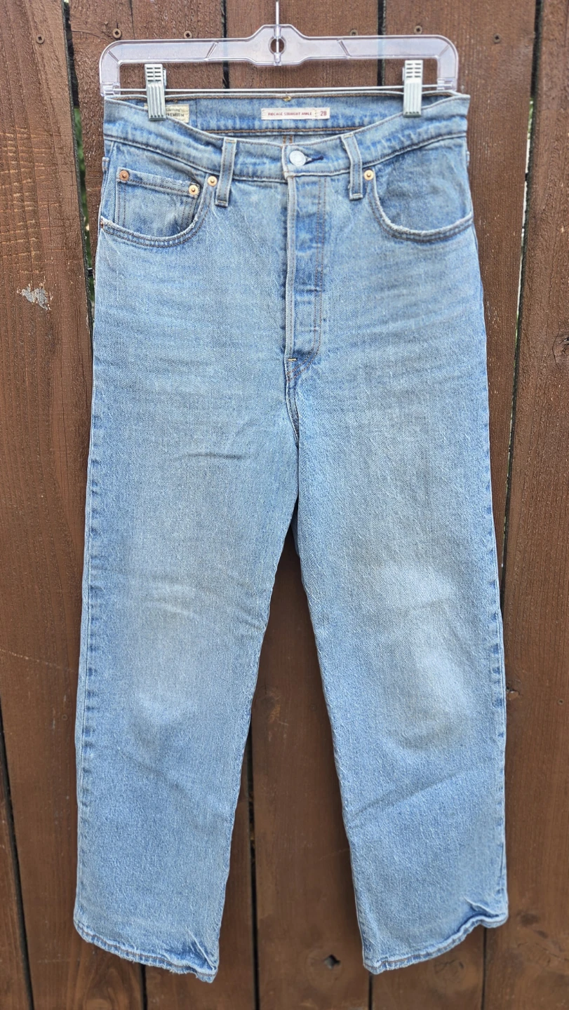 Levi's Premium Ribcage Straight Ankle Jeans Size 28 - photo 2