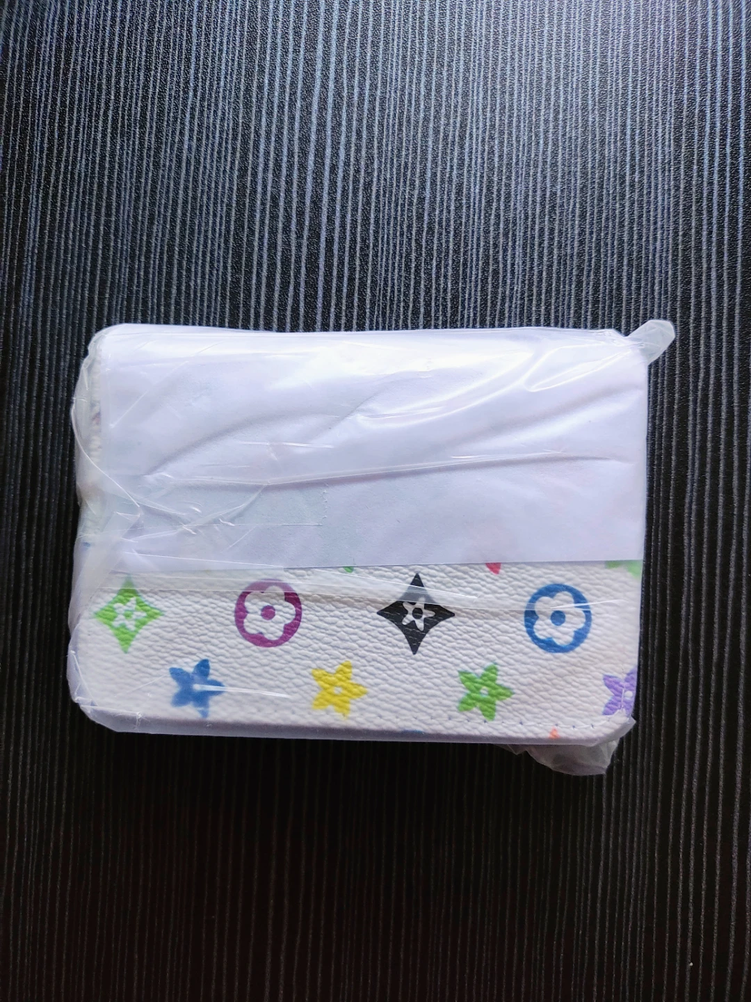 White Monogram Print Wallet - photo 2