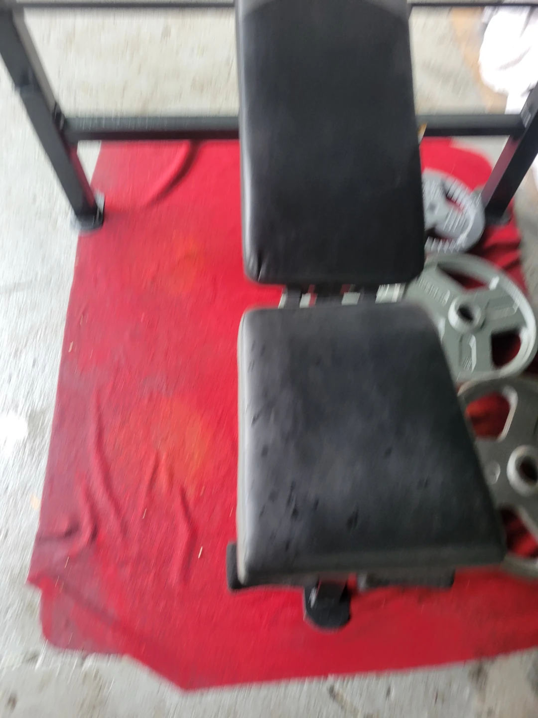 FITNESS GEAR OLYMPIC BENCH  7' BAR 45LBs. 210LBs PLATES. - photo 5