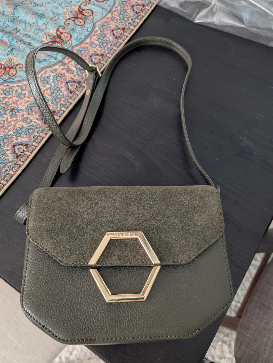 Ted Baker Green Hexagon Flap Crossbody Bag - photo 2