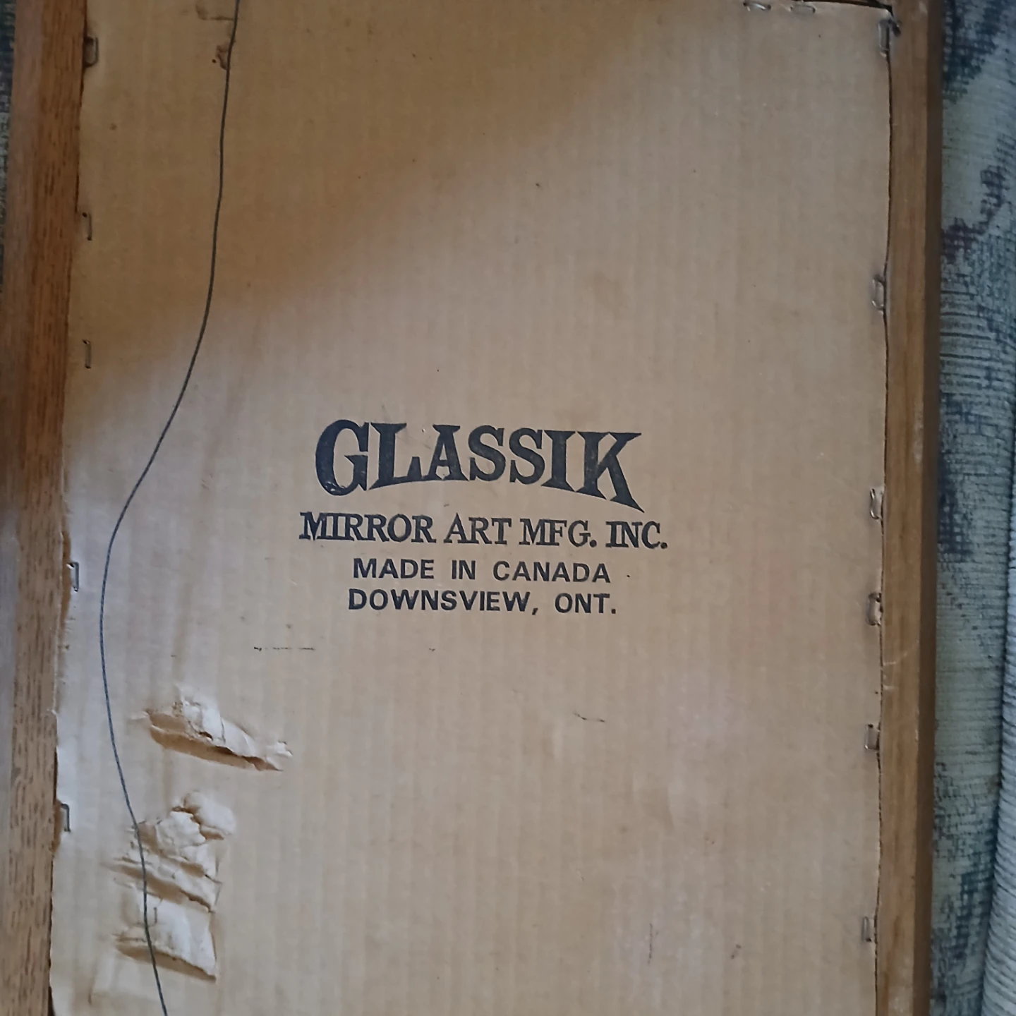 Framed Vintage Corvette Mirror 18/13" - photo 2