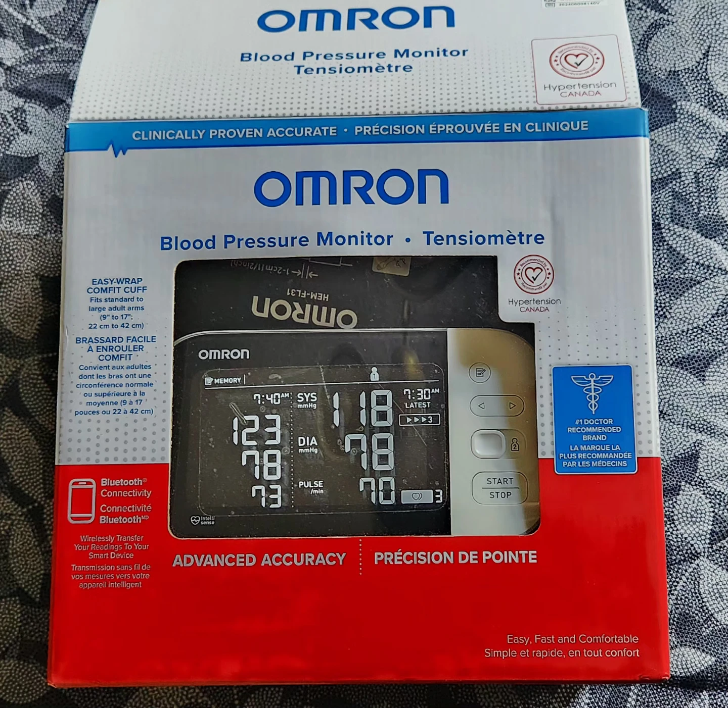 Omron BP7455CAN Bluetooth Blood Pressure Monitor - photo 3