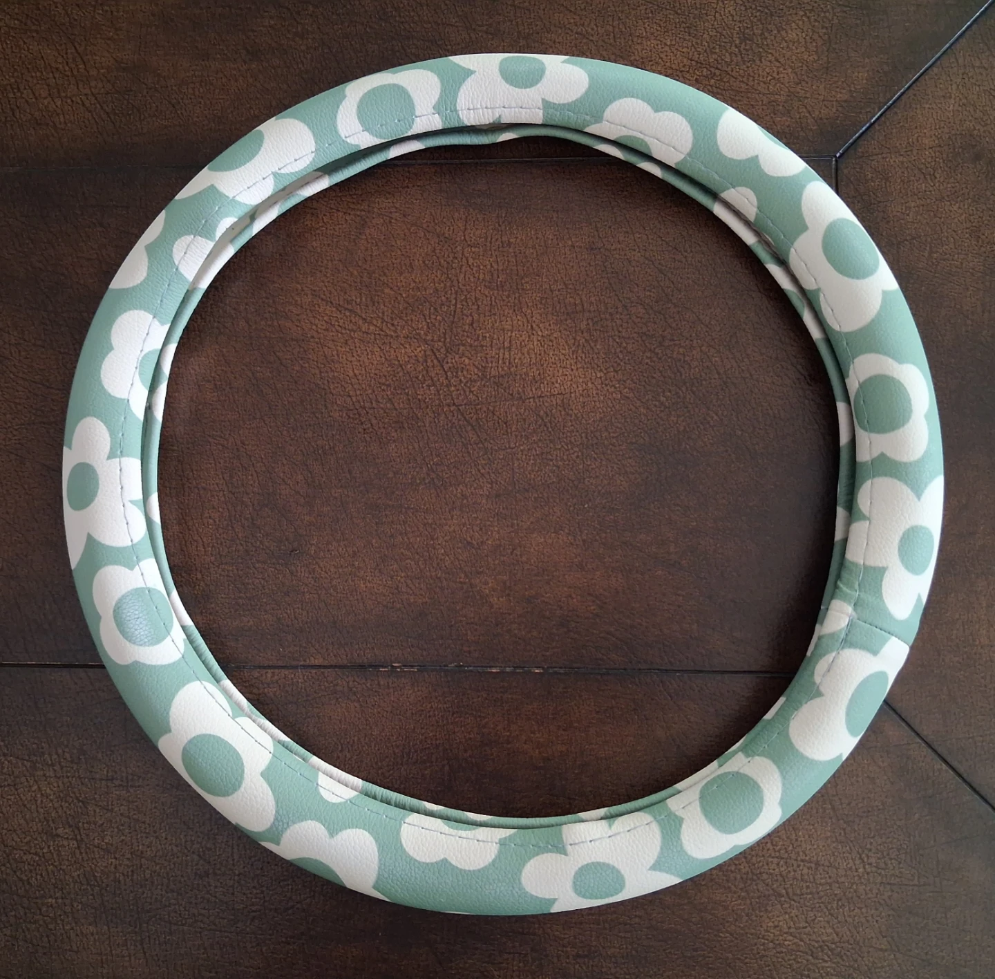 Flower Print Steering Wheel Cover