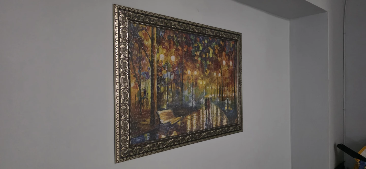 Framed Puzzle  - Autumn Park Scene