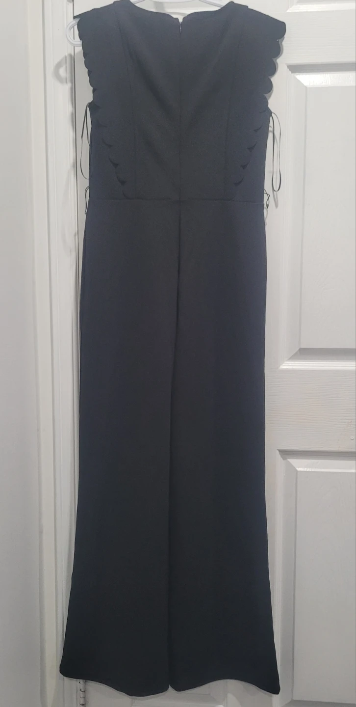 Black Scalloped Jumpsuit - photo 2