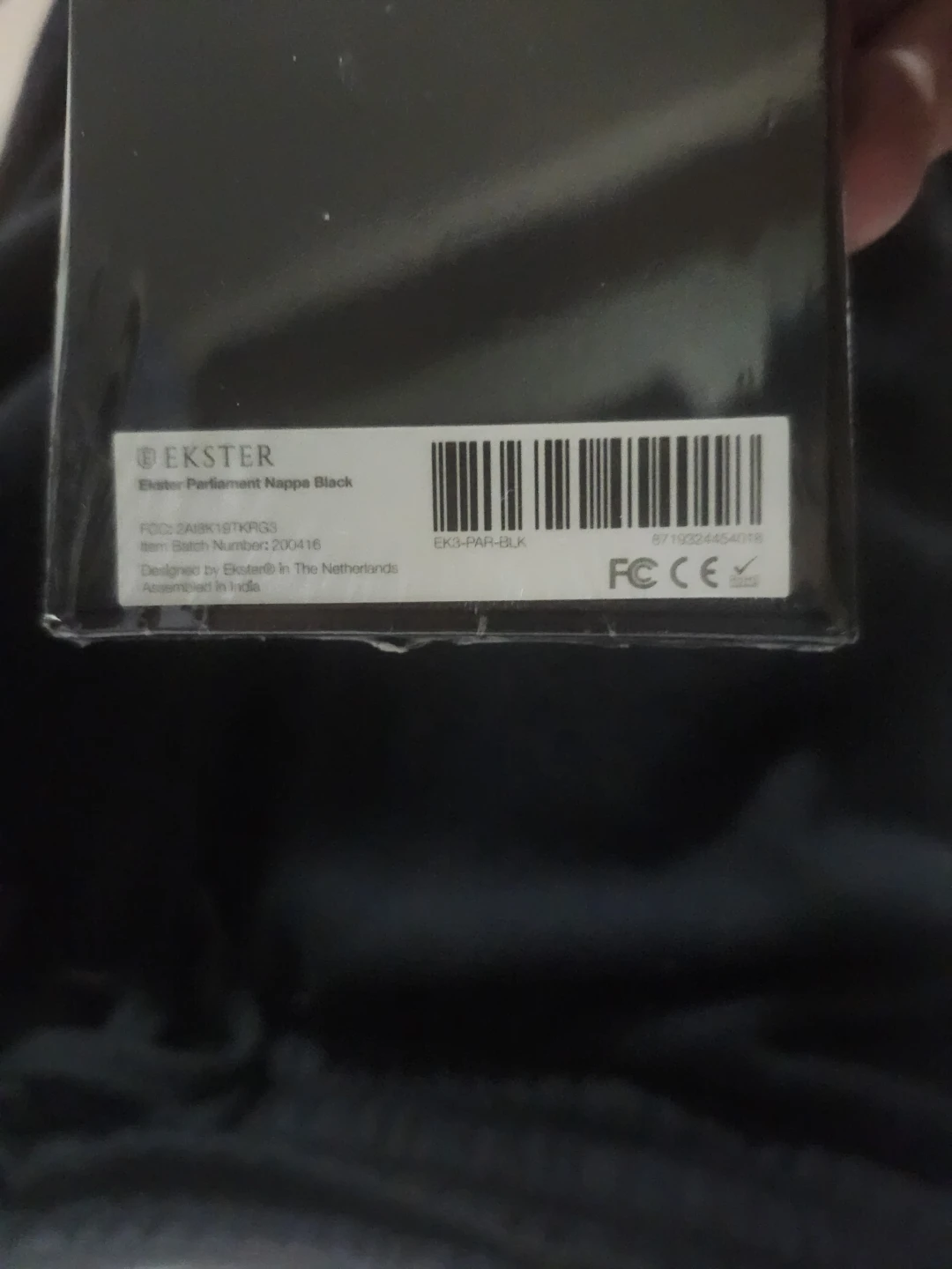 Ekster Parliament Nappa Black Wallet