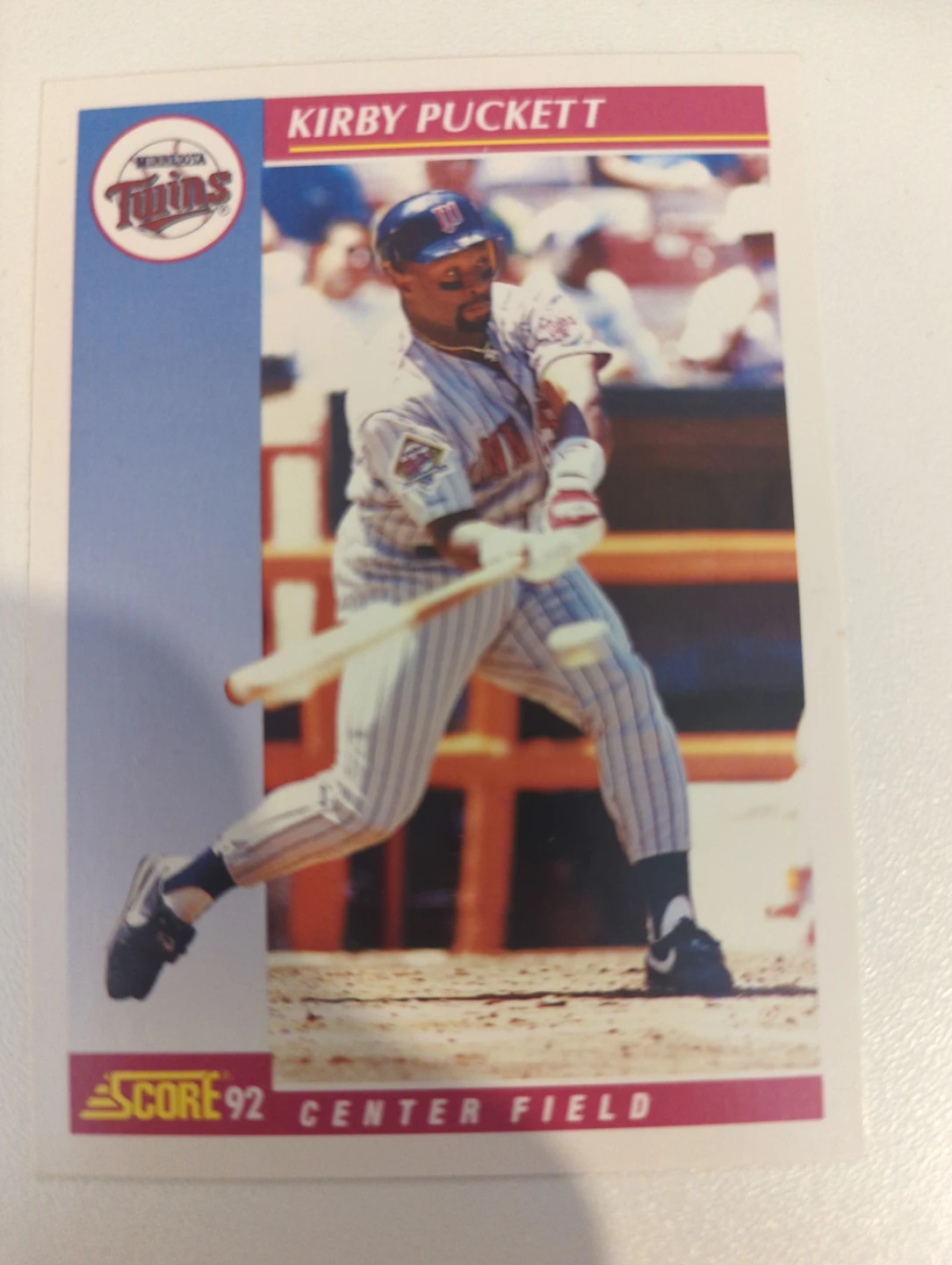 1992 Score Kirby Puckett Baseball Card ⚽