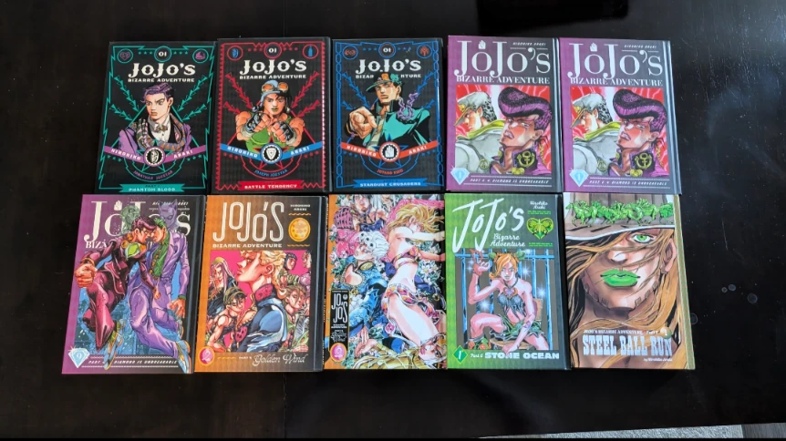 JoJo's Bizarre Adventure Manga Books