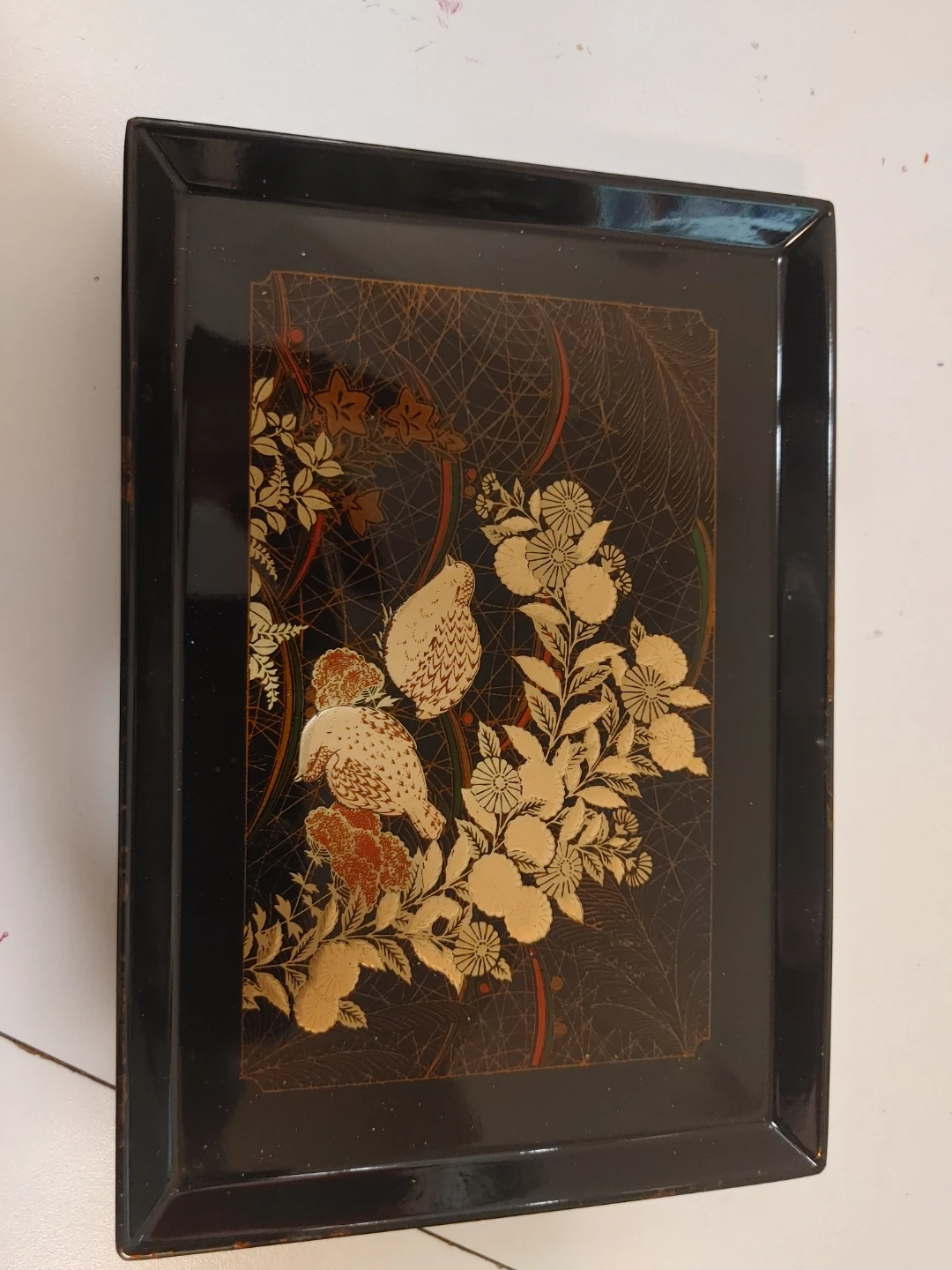 Decorative Tray with Birds and Floral Design - photo 2
