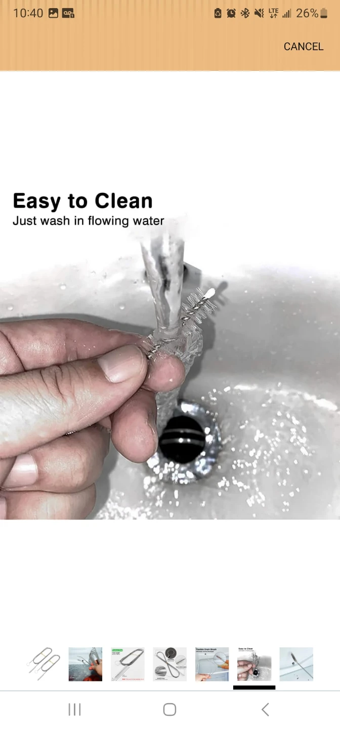 Drain Cleaning Brush 60 Inch Flexible Spring Tube Cleaner - photo 5