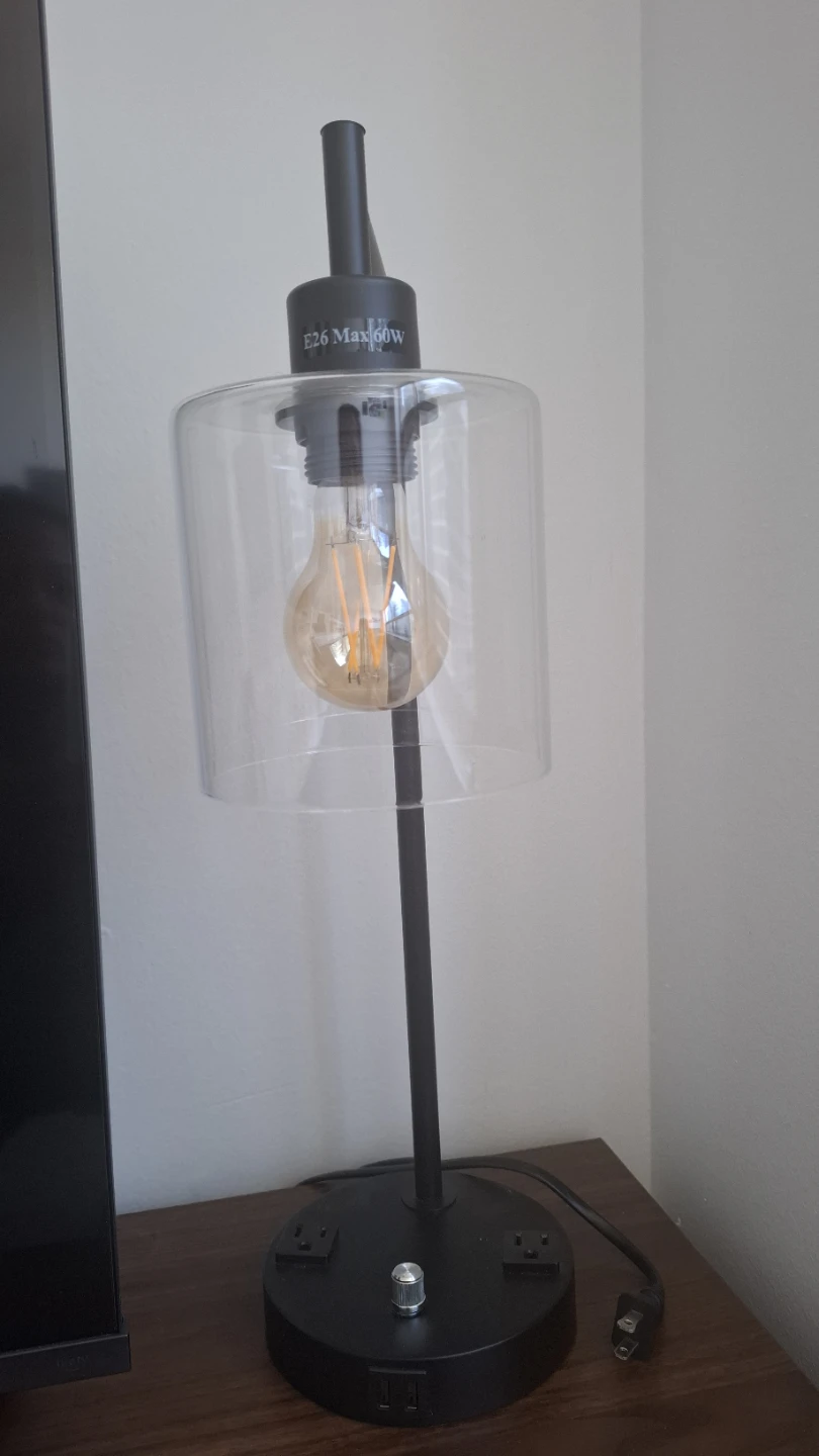 Modern table lamp with USB Port