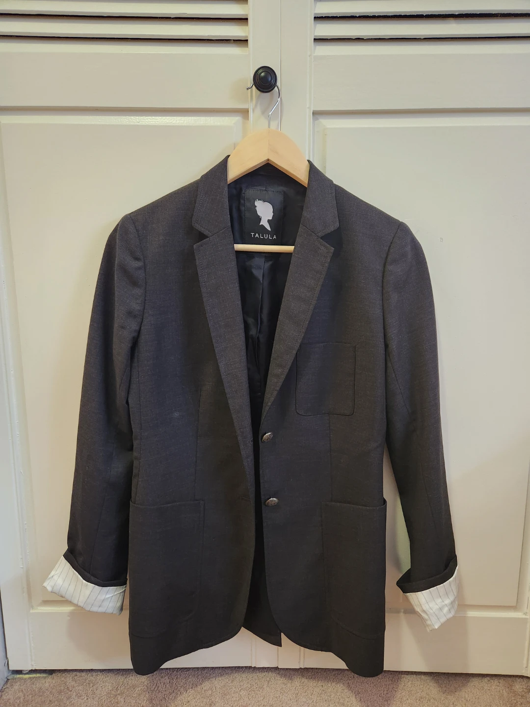Aritzia TALULA Grey Blazer - Size 8