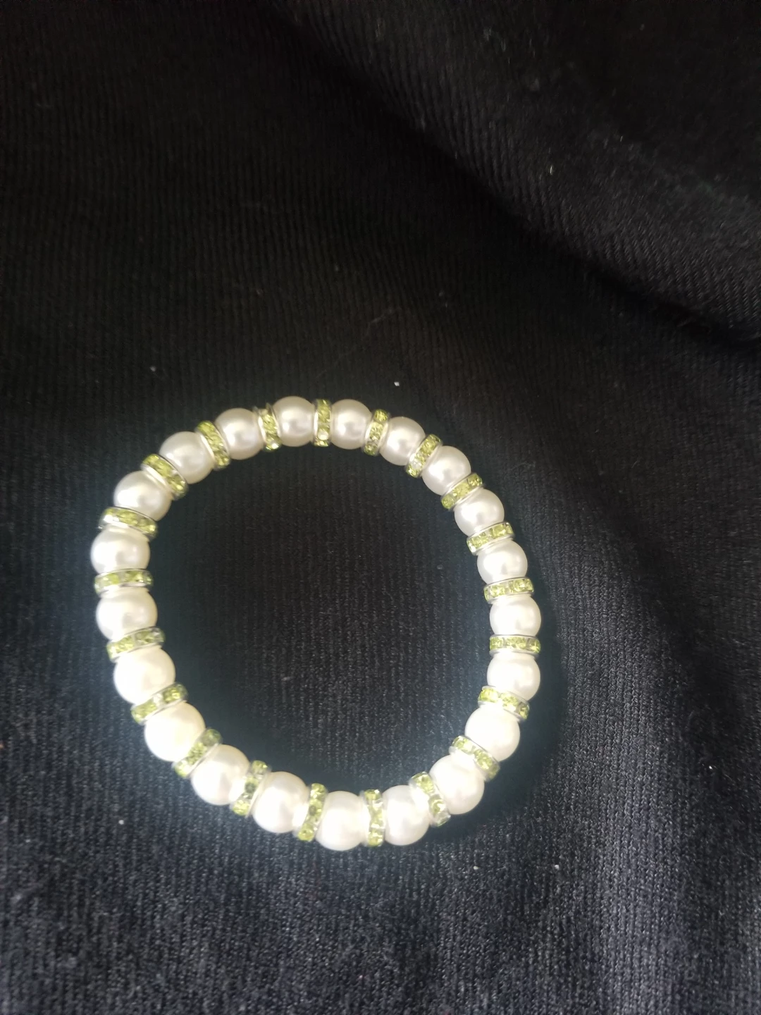 Pearl Bead Bracelet and Hoop Earrings Set ⚽️ - photo 2