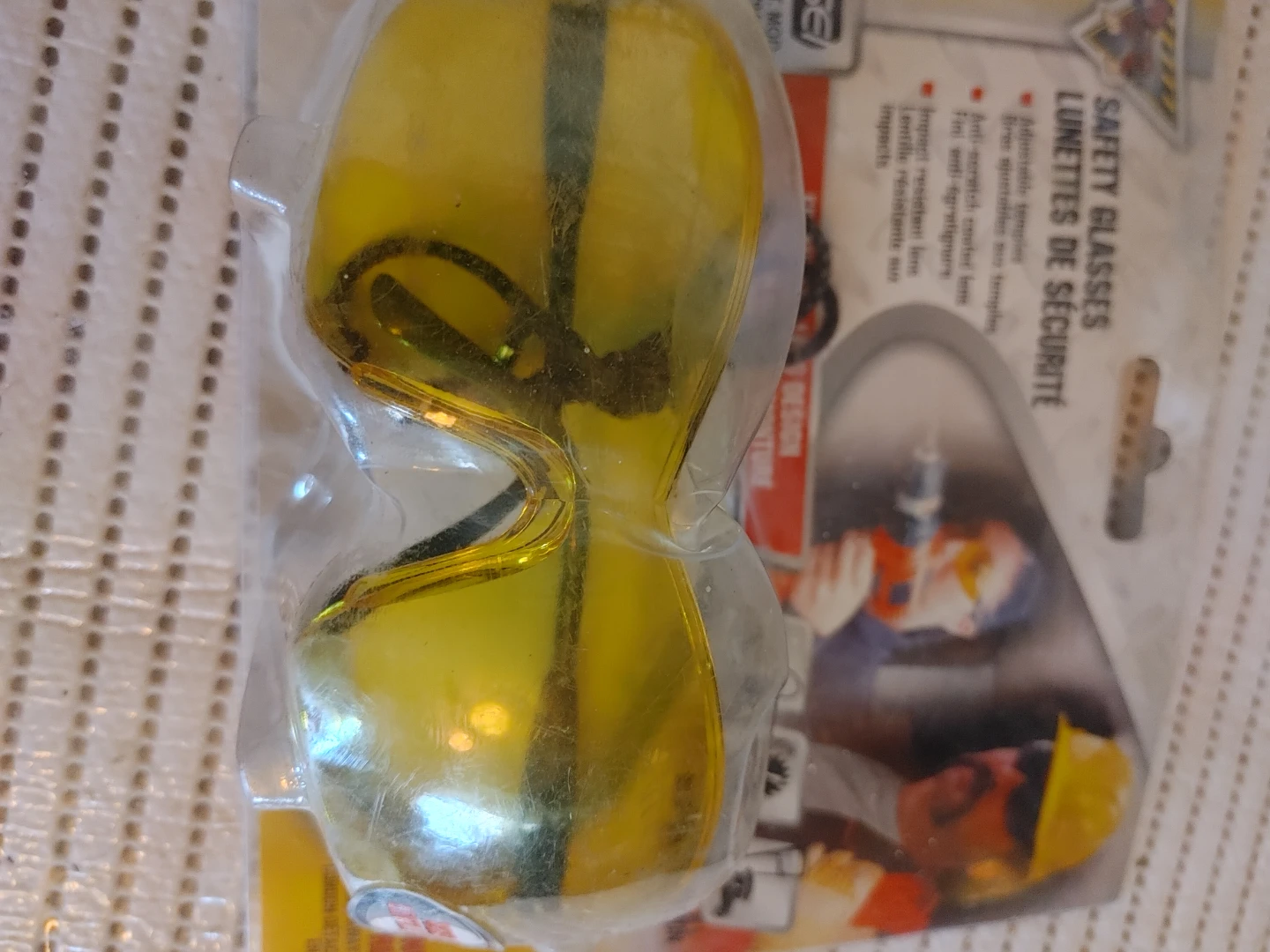 Yellow Safety Hard Hat & Safety Glasses - photo 2