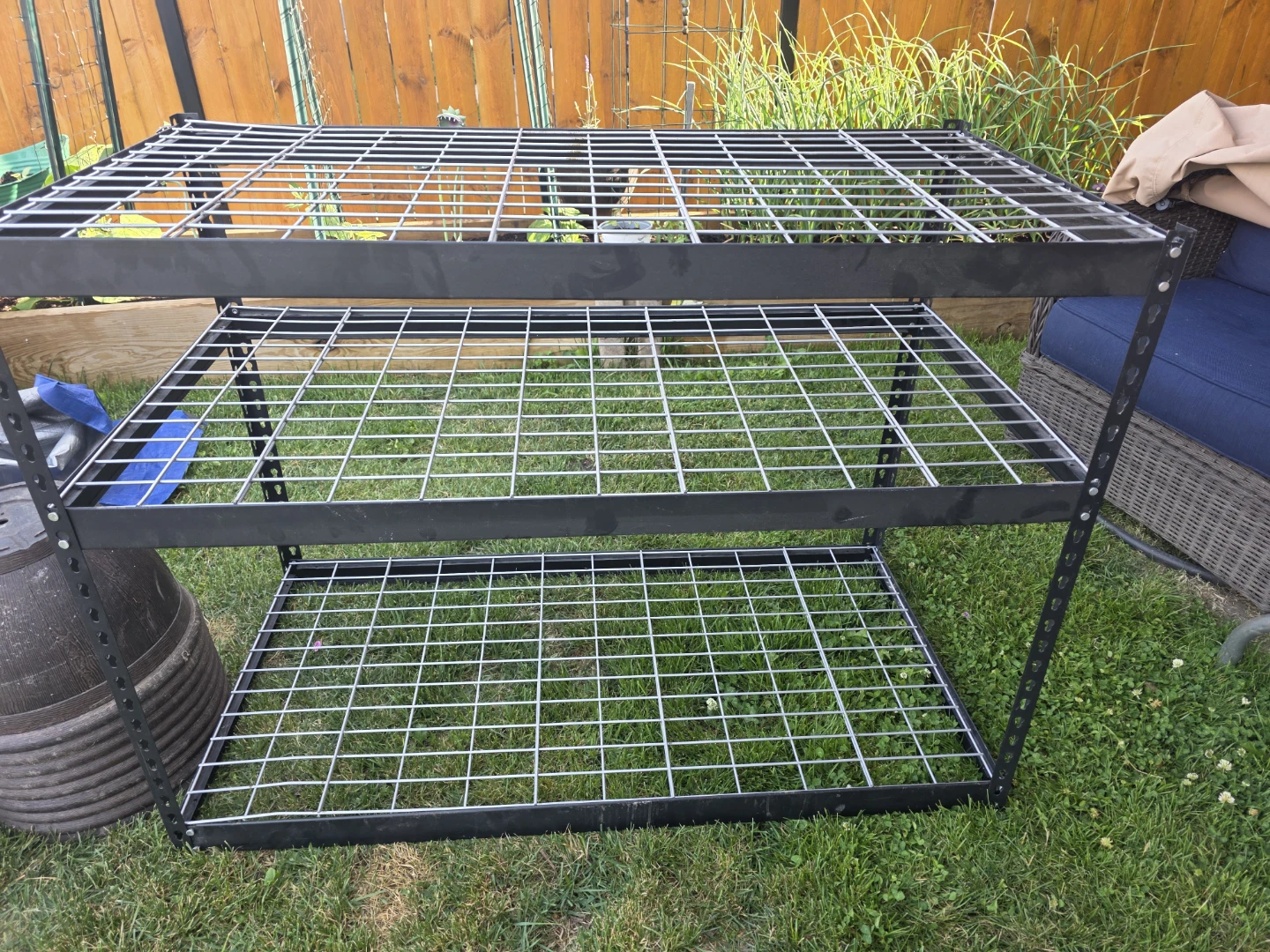 3-Tier Metal Wire Shelving Unit