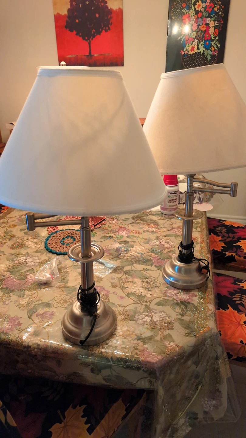 Pair of Swing Arm Desk Lamps