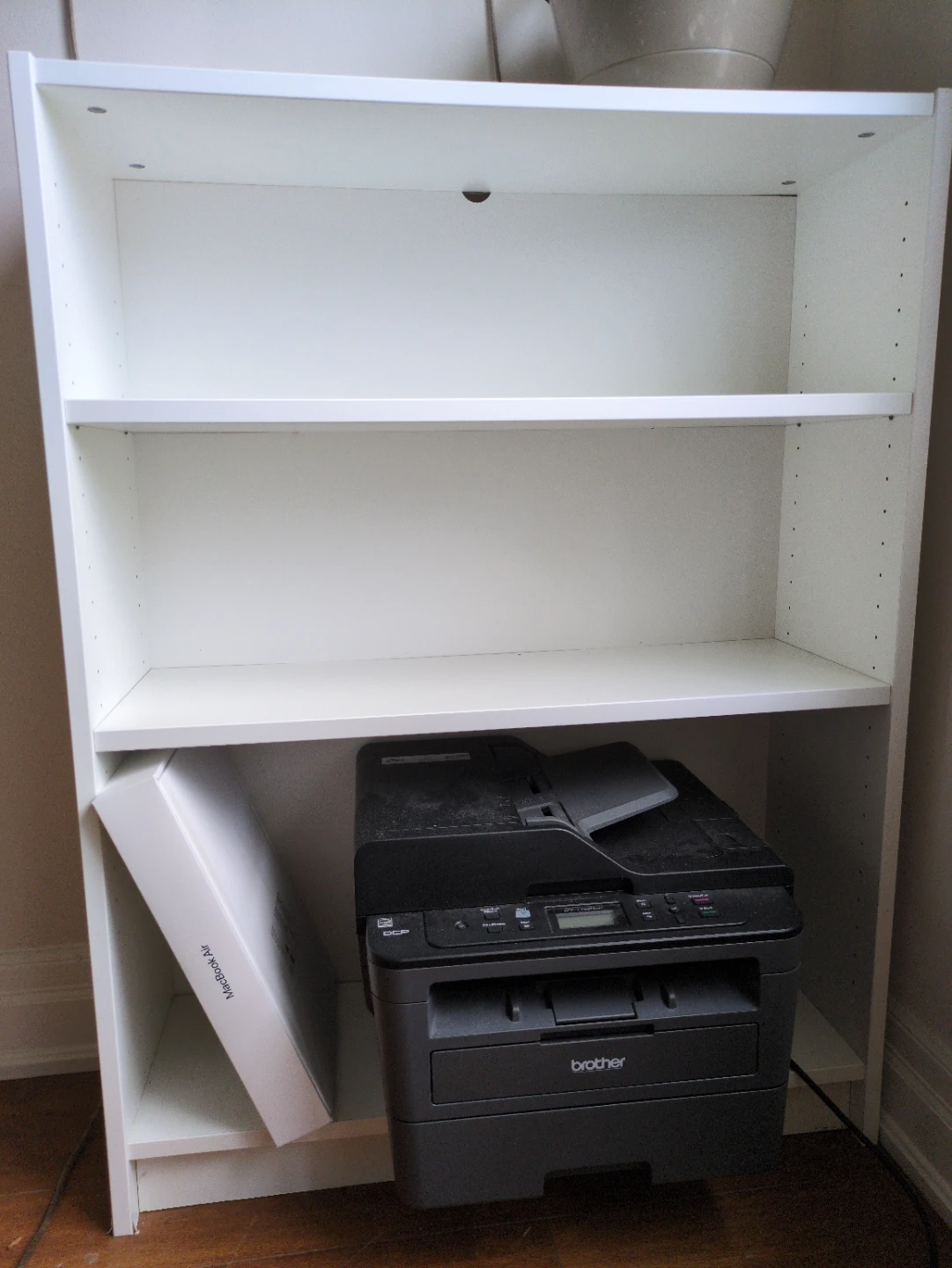 White bookshelf
