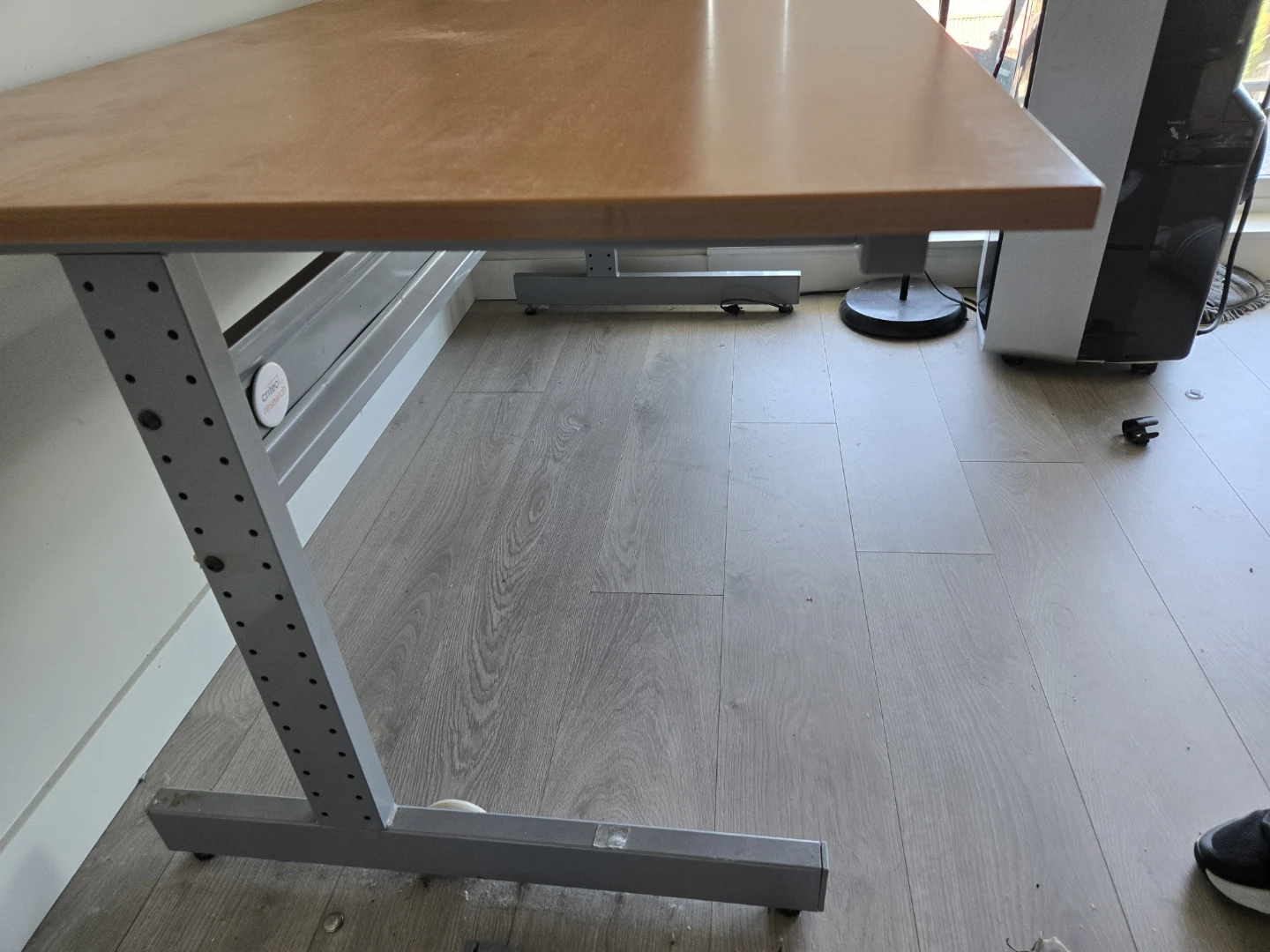 Office Desk with Wood look Top 80x160x72cm - photo 4